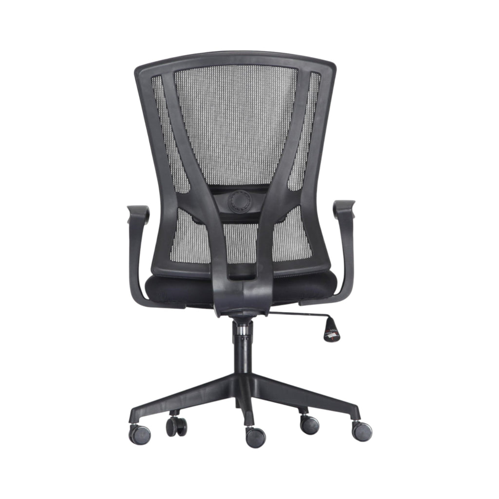 Xiaoyaozuo office chair black ergonomic mesh back chair with padded seat and adjustable armrests on a five-wheel base.