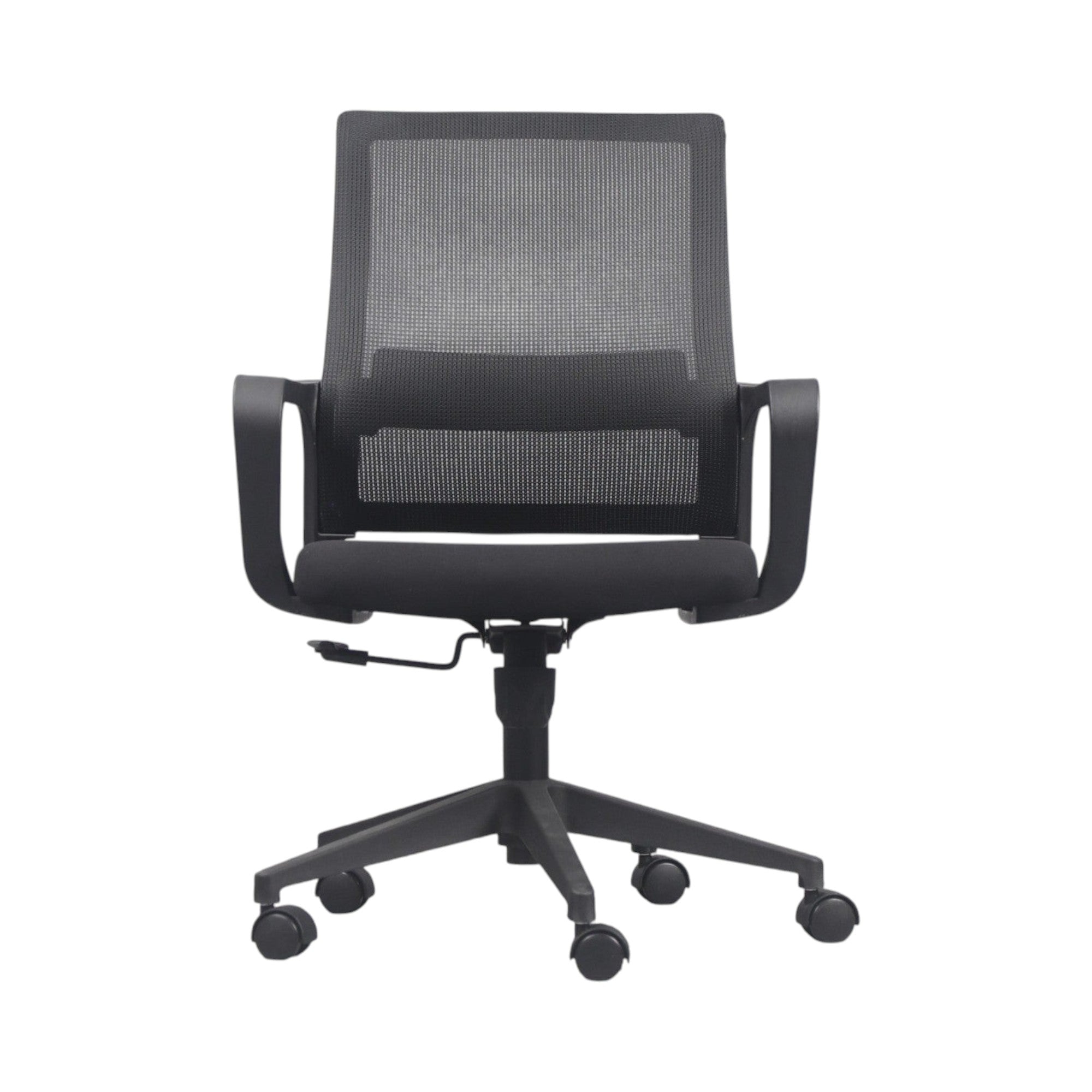 Xiaoyaozuo office chair black ergonomic mesh back, adjustable height, and smooth-rolling casters for comfort and mobility.