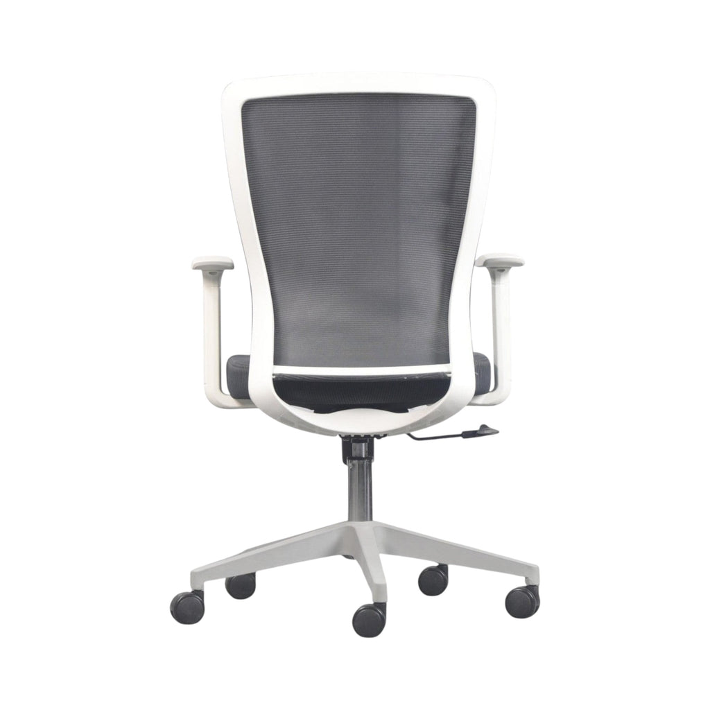 Xiaoyaozuo office chair: modern black and white ergonomic mesh office chair with padded seat and adjustable height.