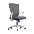 Xiaoyaozuo office chair: modern ergonomic mesh chair in grey and white with padded seat and adjustable height.