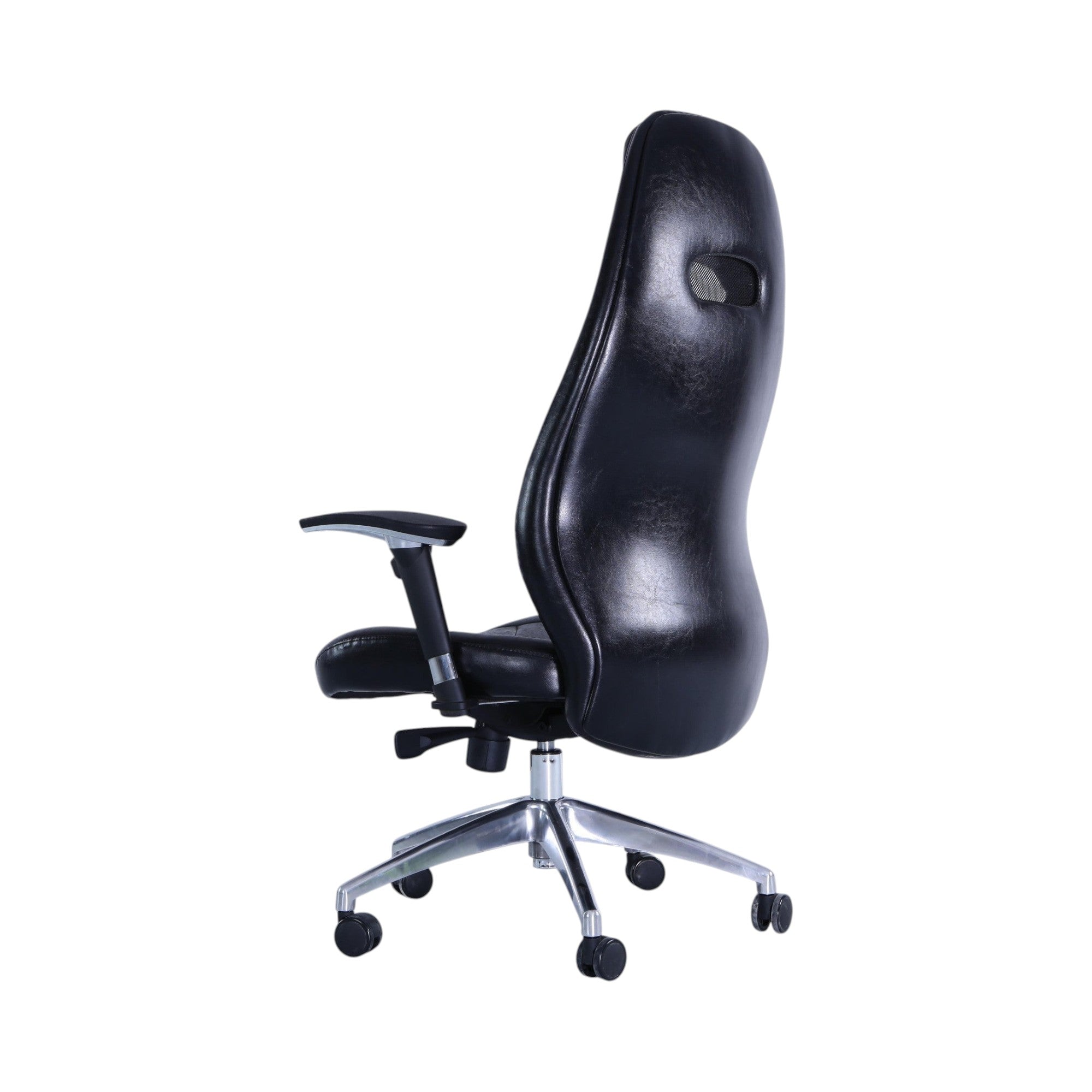 Xiaoyaozuo office chair black faux leather ergonomic executive chair with high back and lumbar support