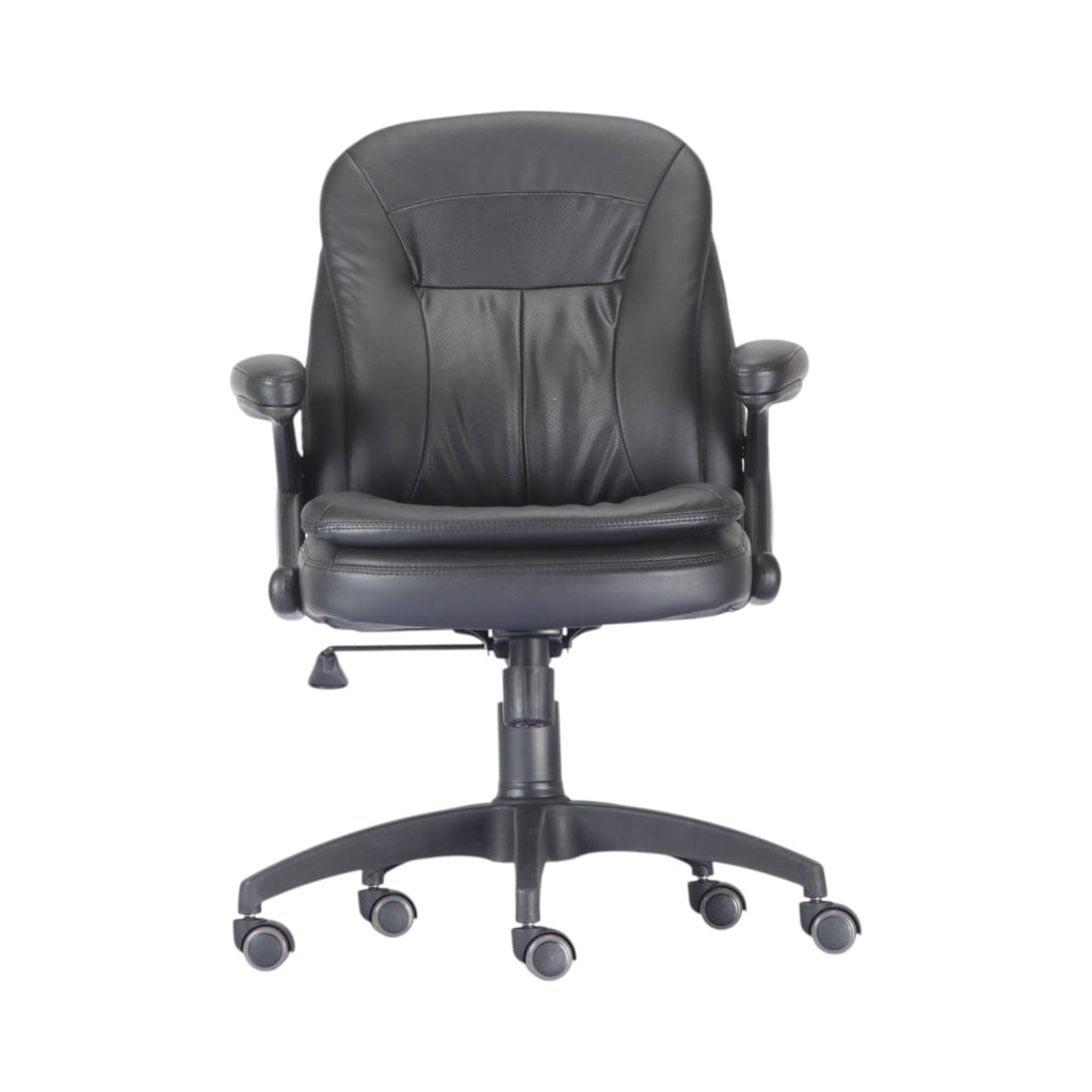 Xiaoyaozuo office chair executive ergonomic black faux leather chair with high back and casters