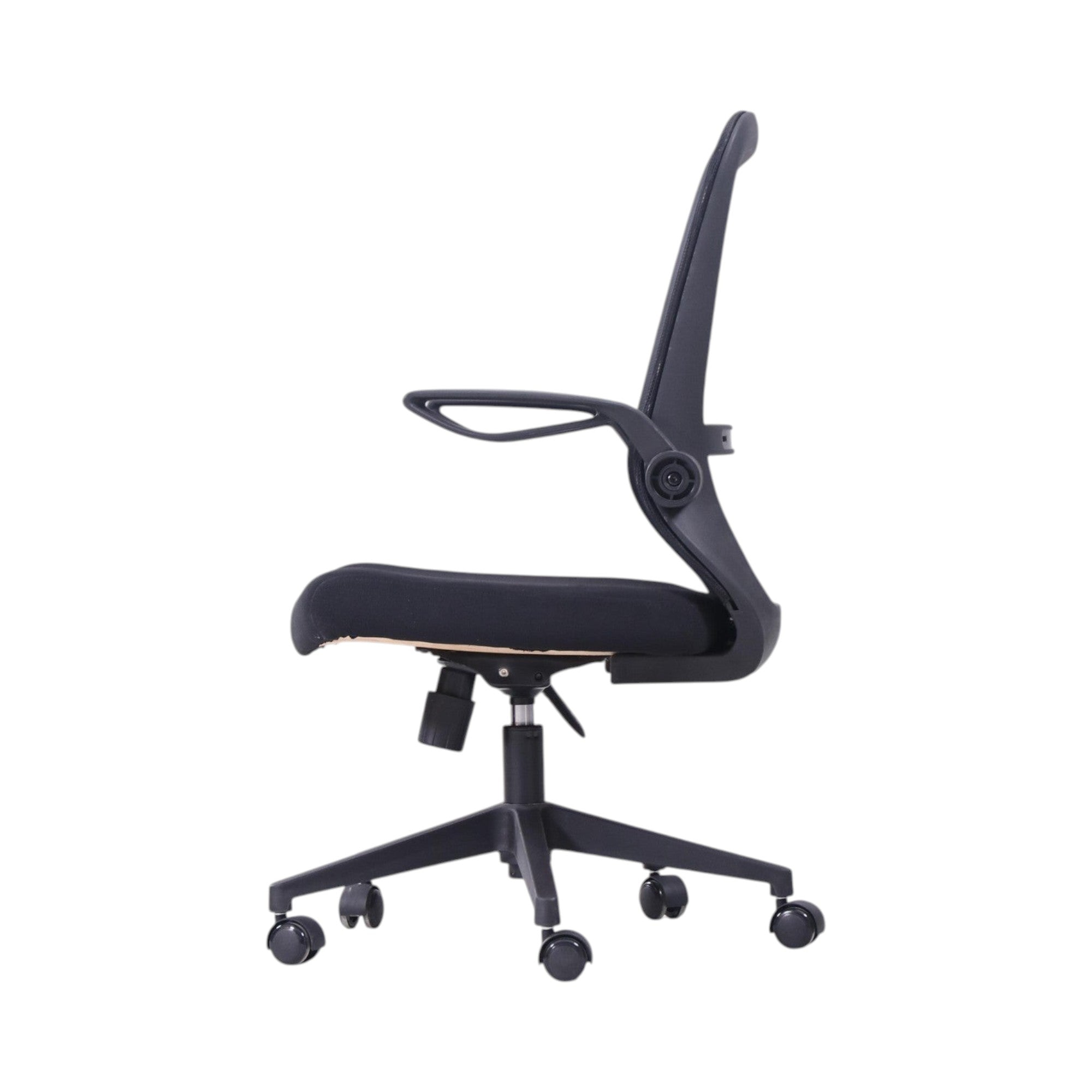 Xiaoyaozuo office chair black ergonomic mesh back office chair with adjustable armrests and seat height.