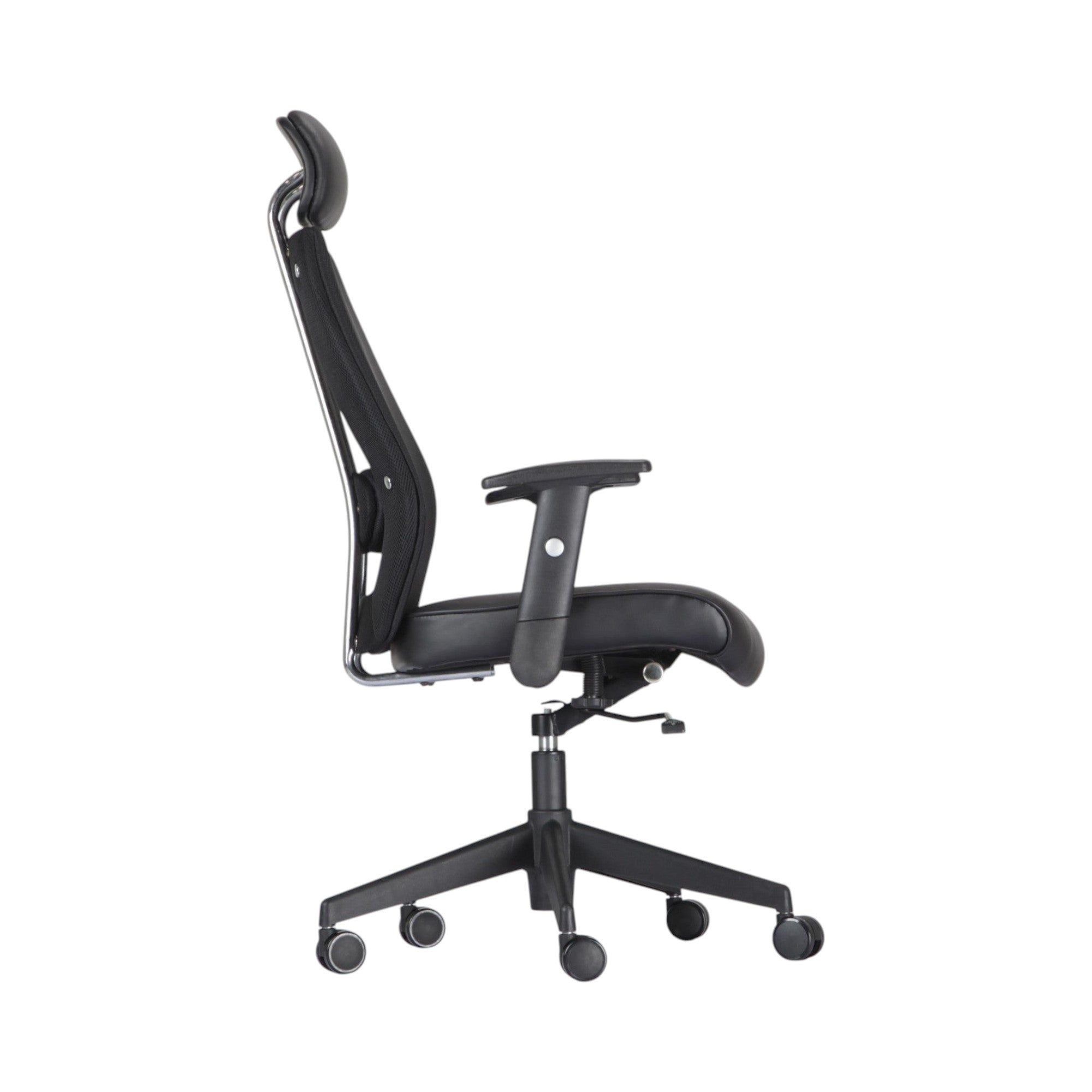 Xiaoyaozuo office chair black ergonomic mesh back executive chair with adjustable headrest and armrests
