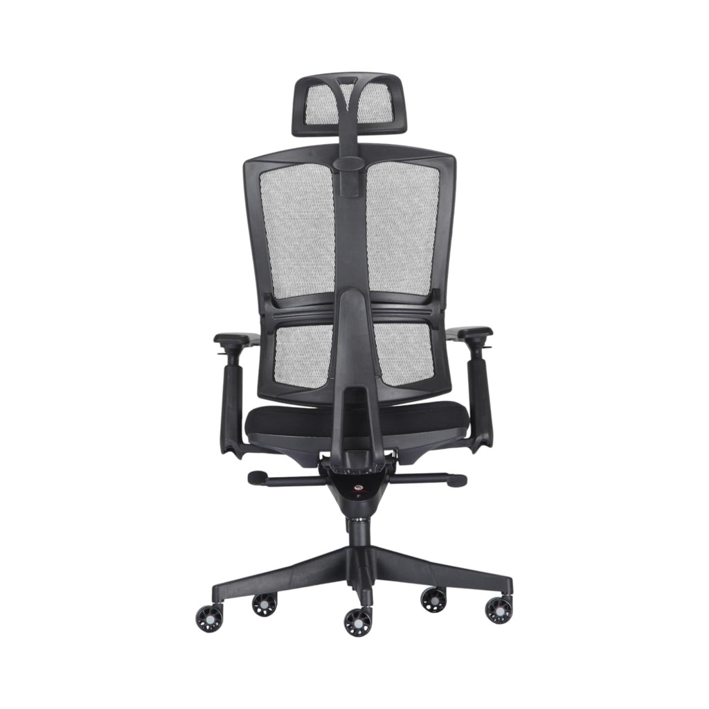 Xiaoyaozuo office chair black ergonomic mesh office chair with adjustable headrest and lumbar support
