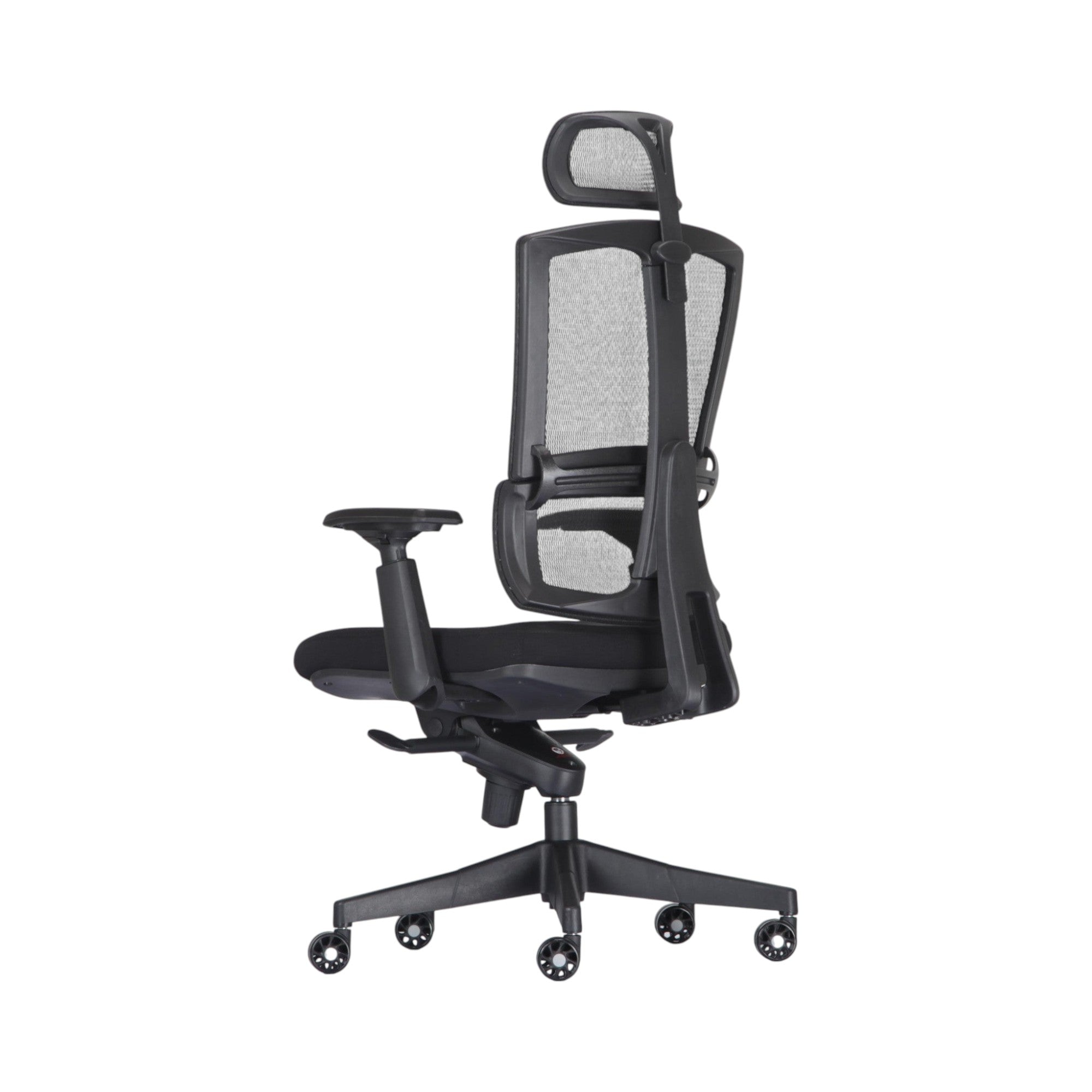 Xiaoyaozuo office chair black ergonomic mesh office chair with adjustable headrest and lumbar support.
