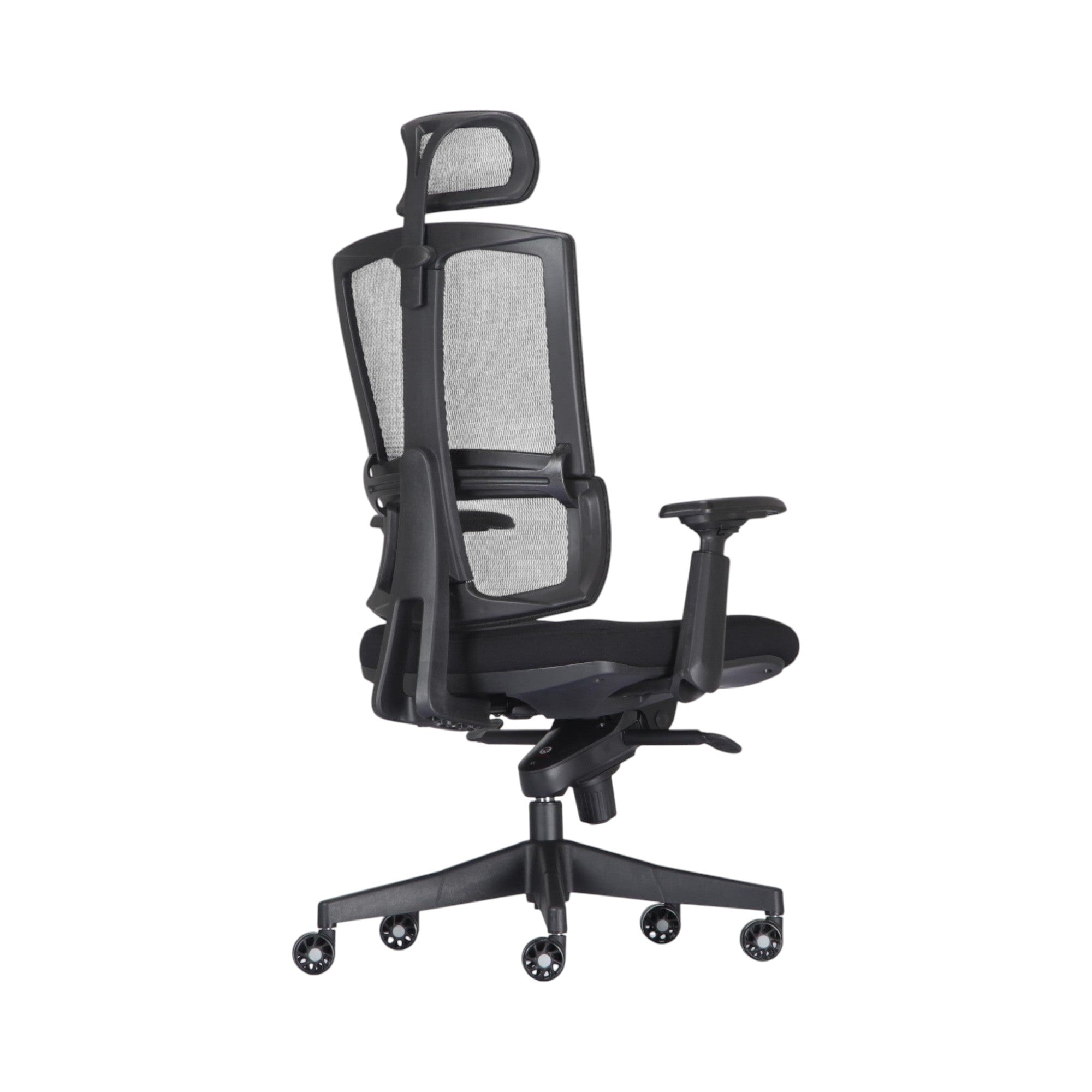 Xiaoyaozuo office chair black ergonomic mesh office chair with adjustable headrest and lumbar support.
