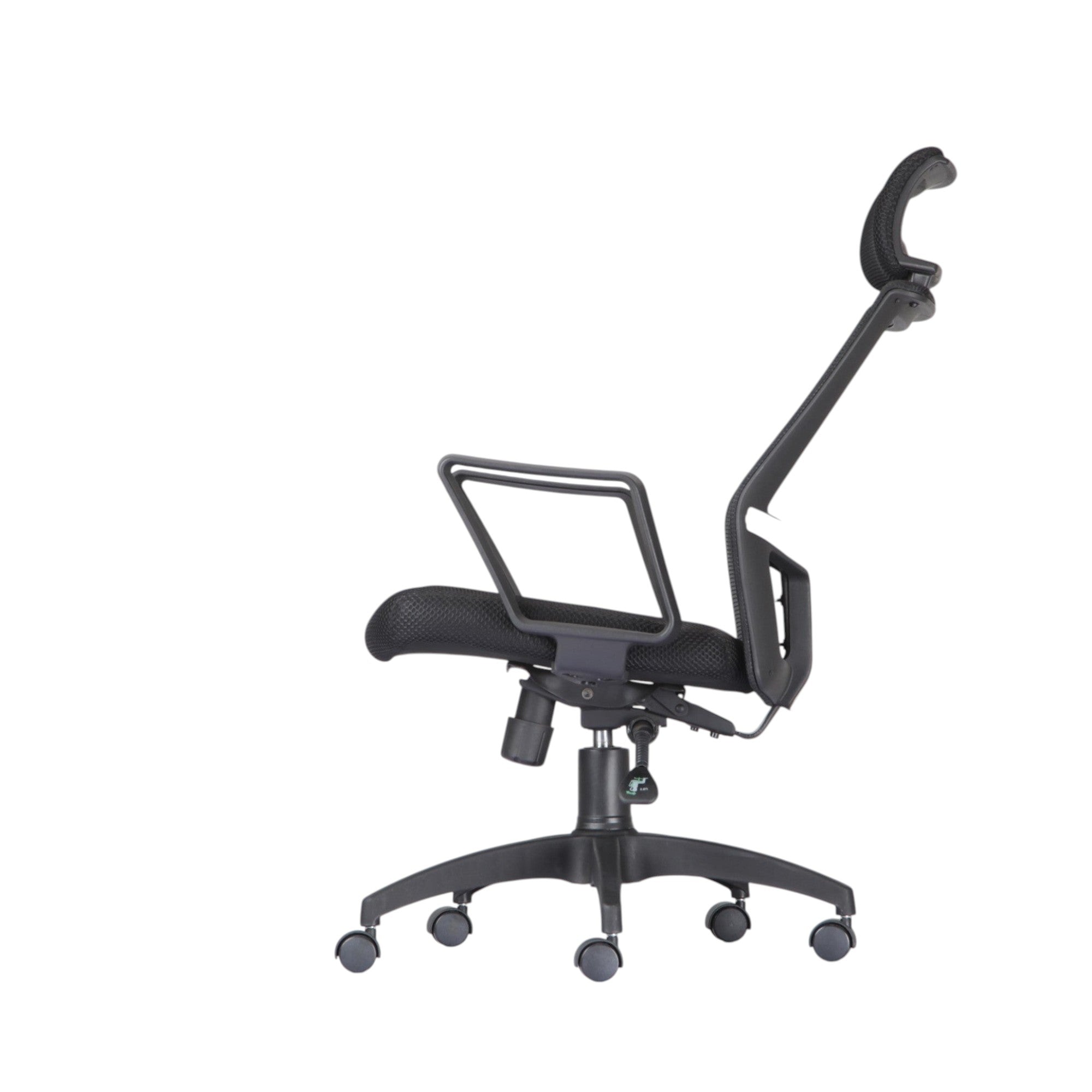 Xiaoyaozuo office chair black ergonomic mesh office chair with adjustable headrest and lumbar support on casters.