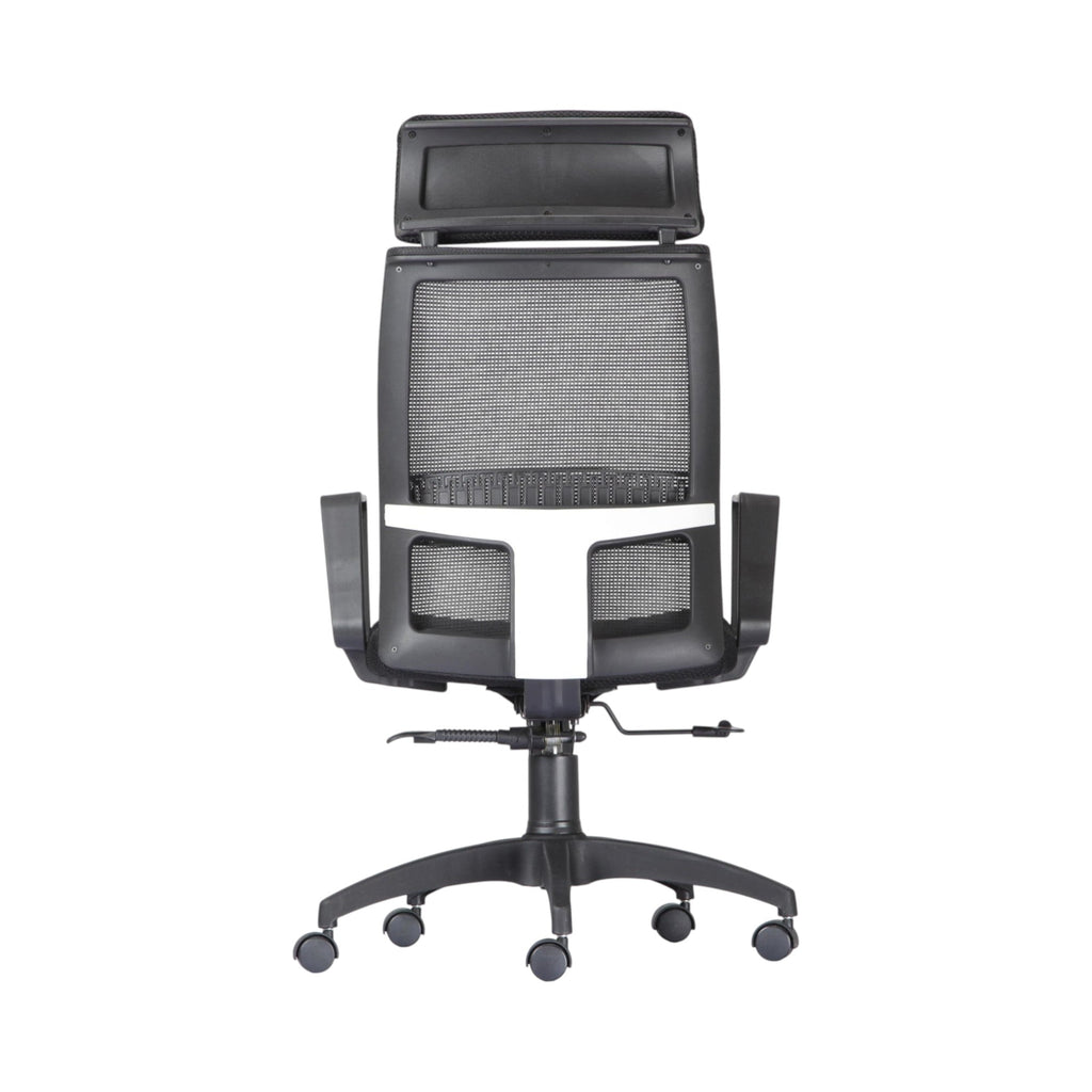 Xiaoyaozuo office chair black ergonomic mesh chair with adjustable headrest and lumbar support.