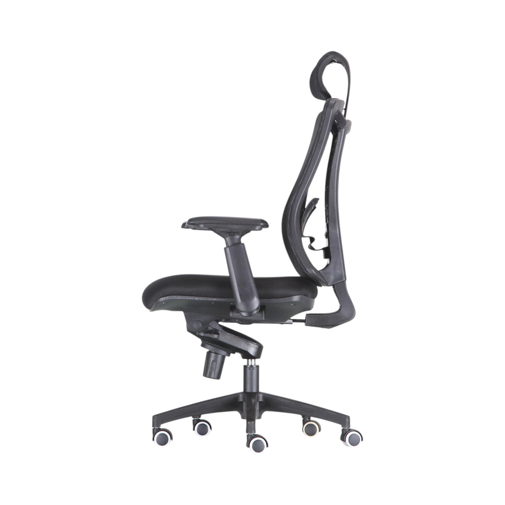 Xiaoyaozuo office chair black ergonomic mesh office chair with adjustable headrest and lumbar support