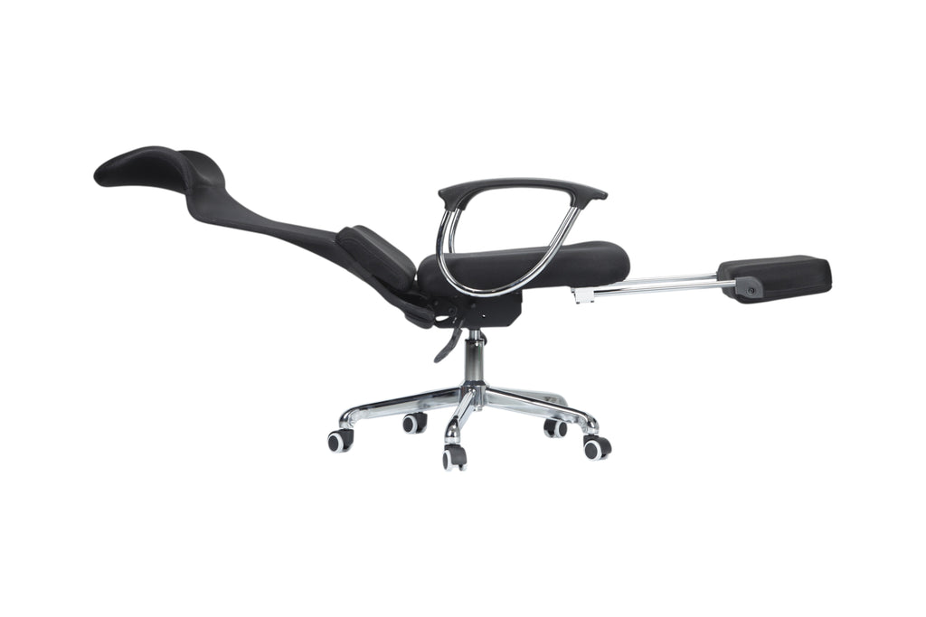 Xiaoyaozuo office chair black ergonomic mesh high back chair with adjustable headrest and footrest