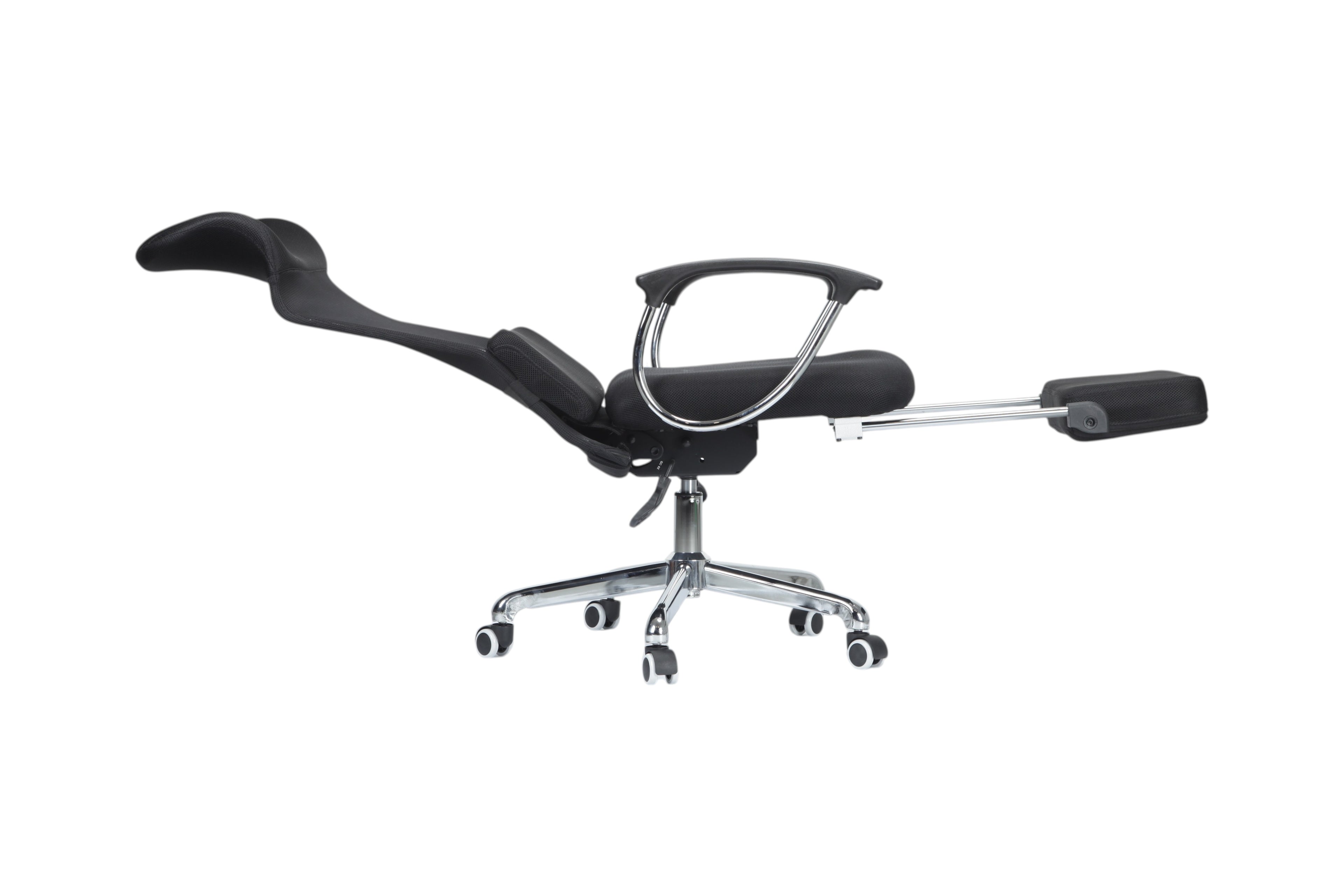 Xiaoyaozuo office chair black ergonomic mesh high back chair with adjustable headrest and footrest