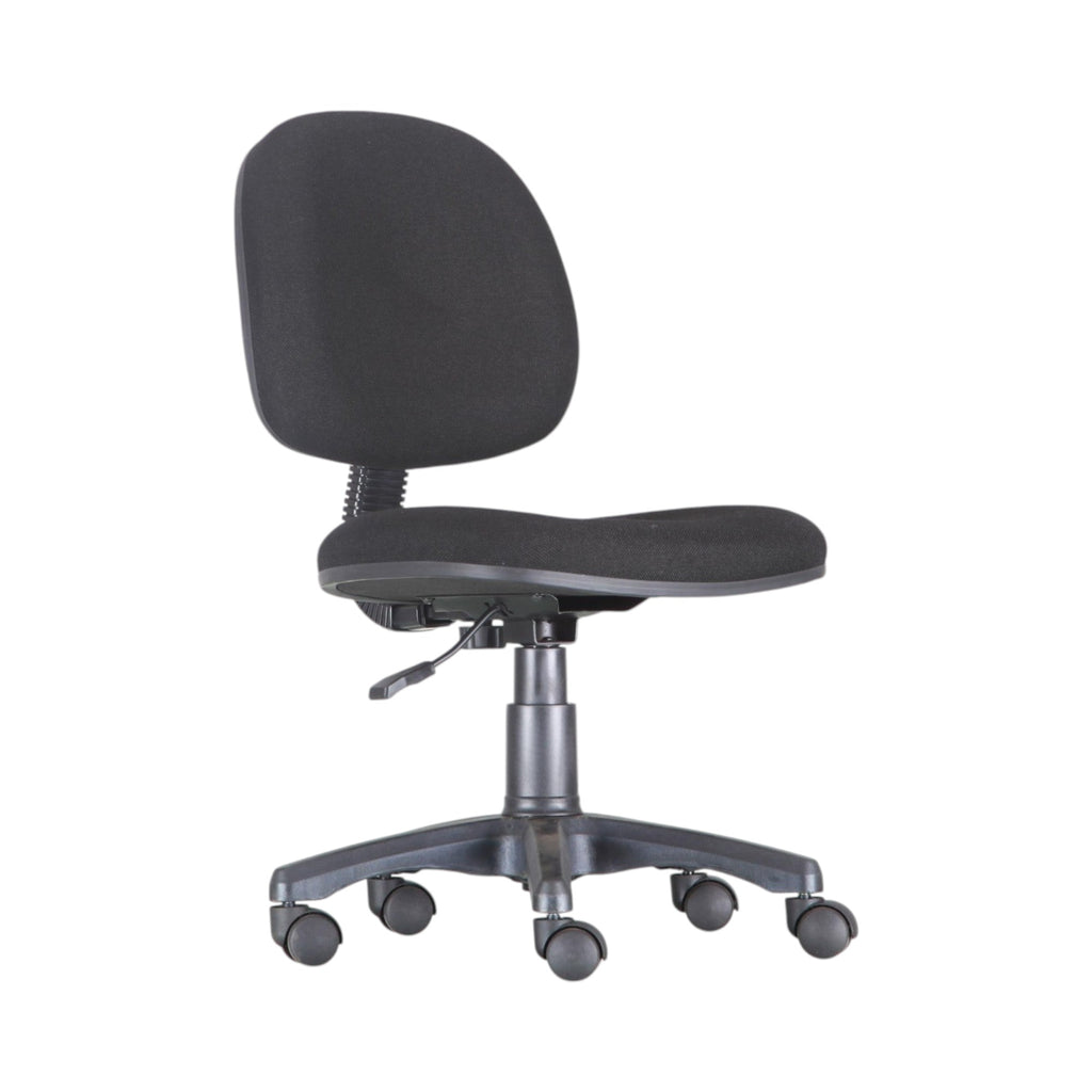 Xiaoyaozuo office chair black fabric ergonomic swivel task chair with lumbar support and casters