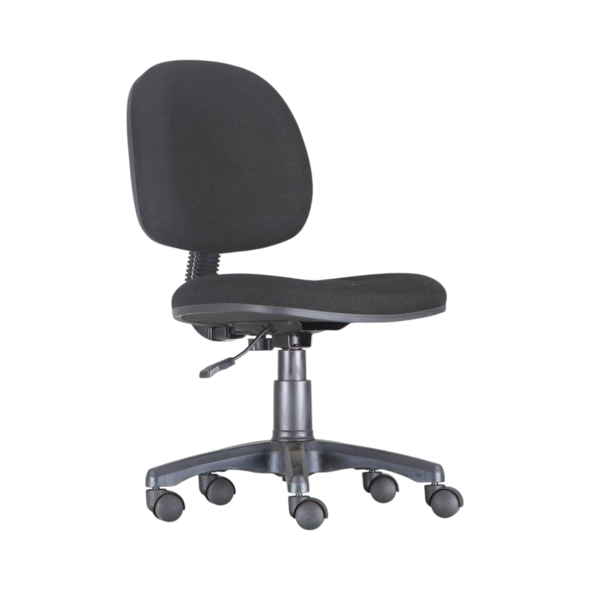 Xiaoyaozuo office chair black fabric ergonomic swivel task chair with lumbar support and casters