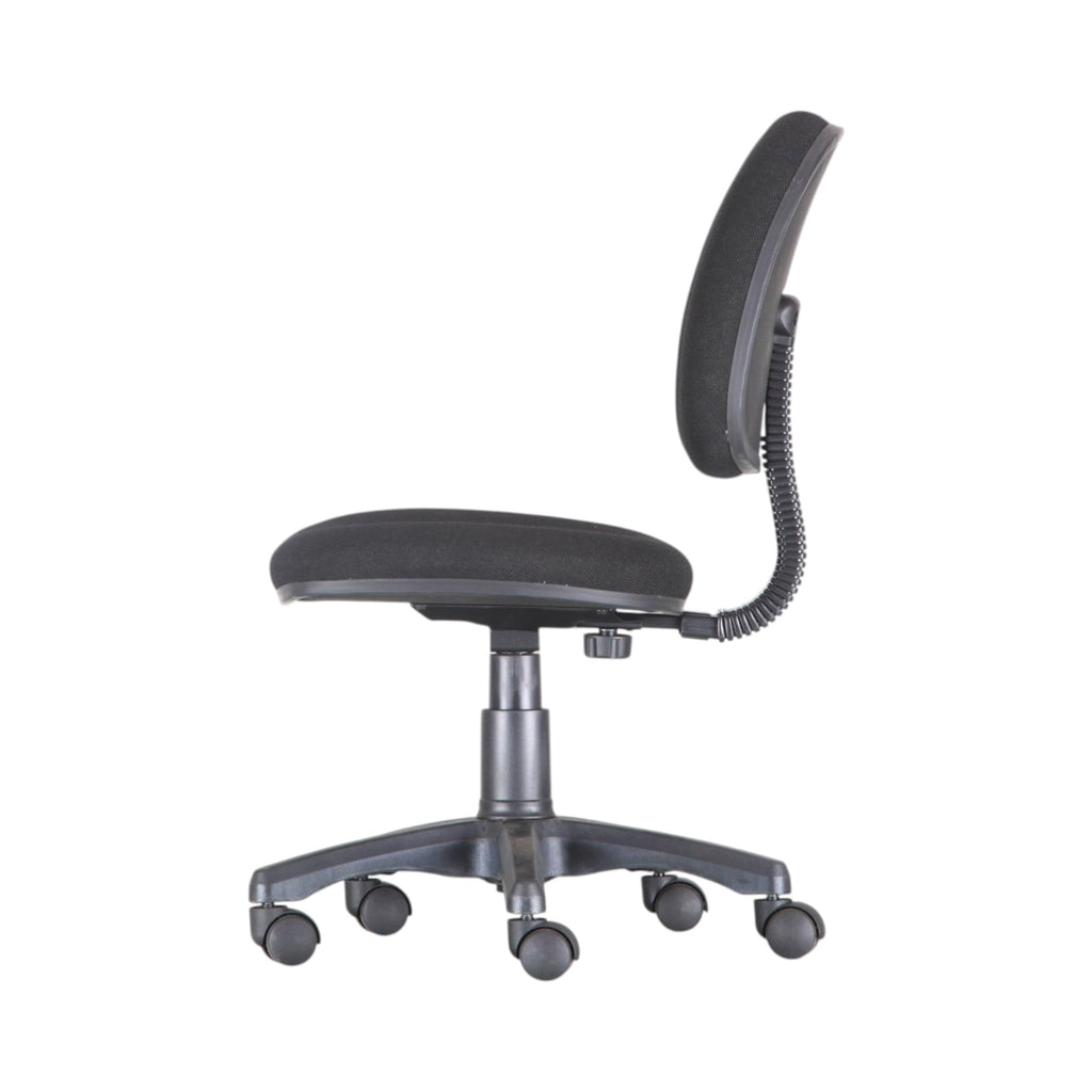 Xiaoyaozuo office chair black fabric ergonomic swivel task chair with lumbar support and casters