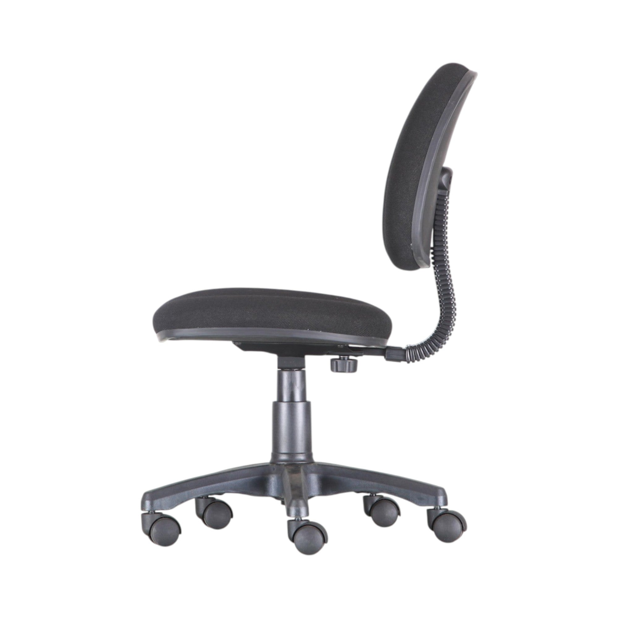 Xiaoyaozuo office chair black fabric ergonomic swivel task chair with lumbar support and casters