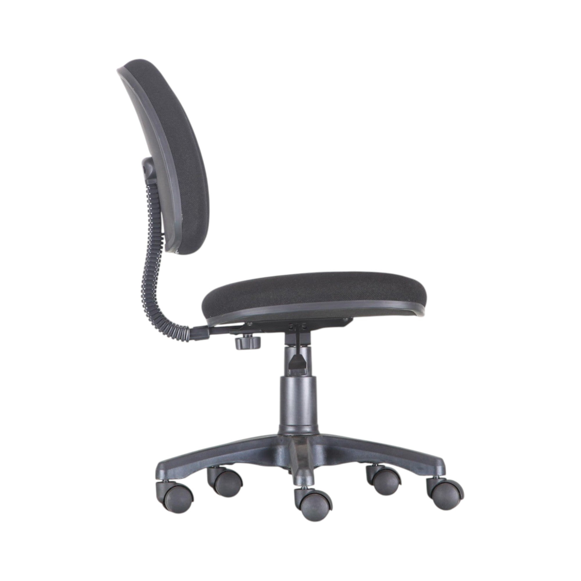 Xiaoyaozuo office chair black fabric ergonomic swivel task chair with lumbar support and casters