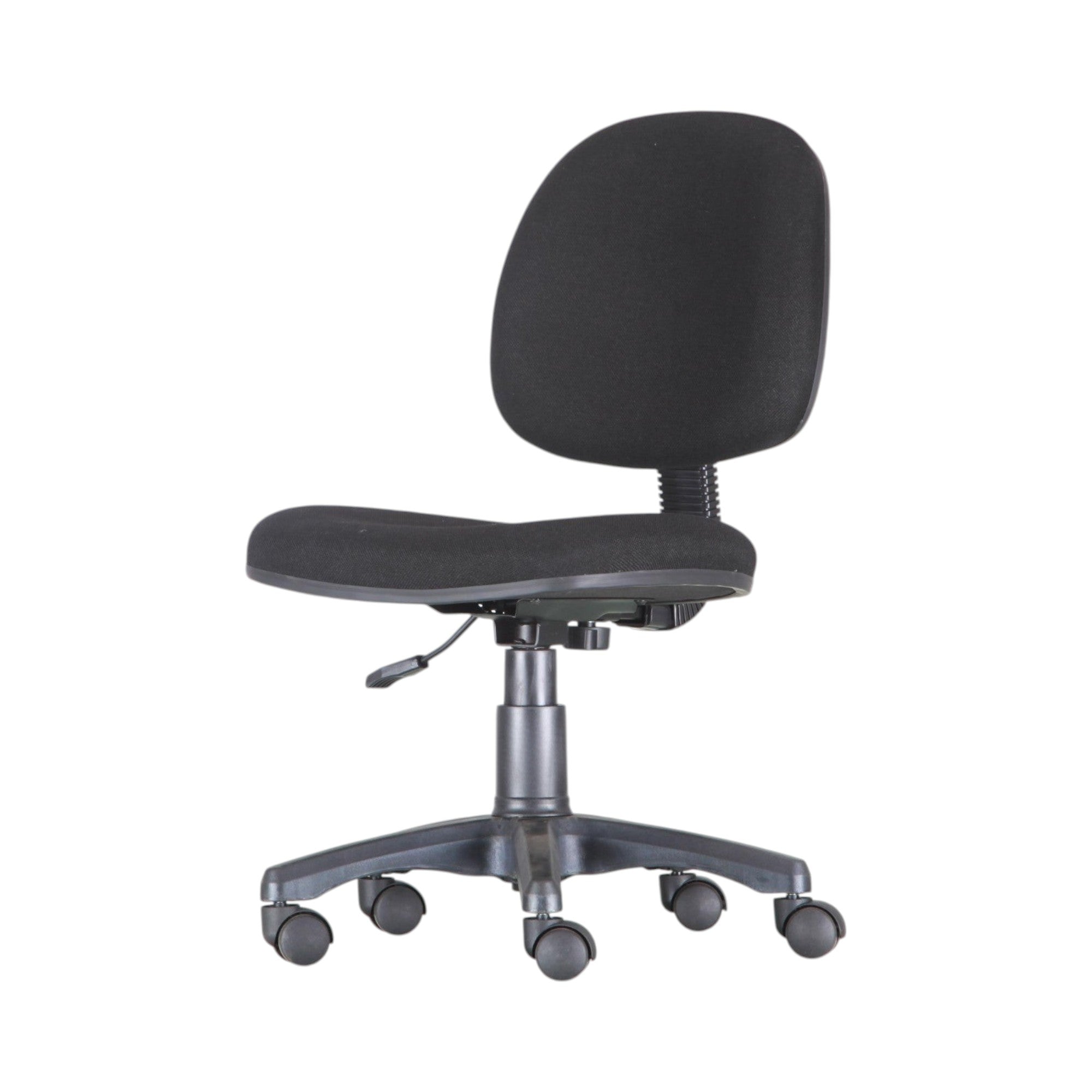 Xiaoyaozuo office chair black fabric ergonomic task chair with lumbar support and casters