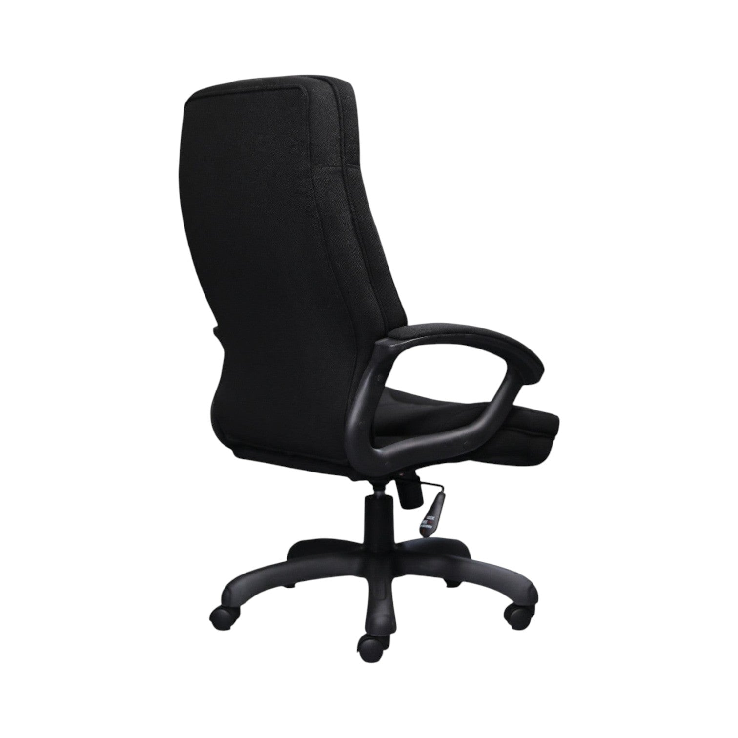 Xiaoyaozuo office chair black fabric executive chair with ergonomic support and adjustable height, featuring smooth-rolling casters.