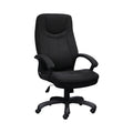 Xiaoyaozuo office chair black fabric executive chair with plush cushioning and ergonomic support, adjustable height, and smooth-rolling casters.