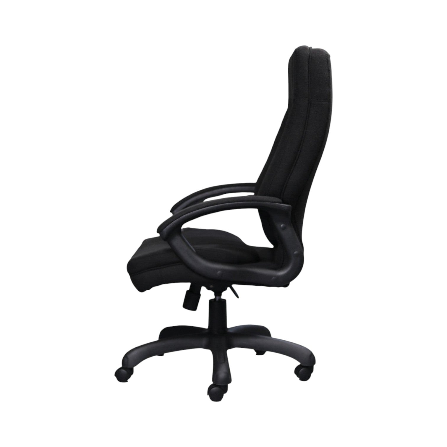 Xiaoyaozuo office chair, black fabric executive chair with ergonomic support and adjustable height, on smooth-rolling casters.