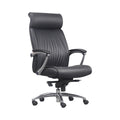Xiaoyaozuo office chair black faux leather executive high back chair with headrest and chrome base