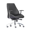 Xiaoyaozuo office chair black leather executive ergonomic office chair with chrome accents and adjustable armrests.