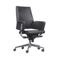 Xiaoyaozuo office chair black leather executive chair with chrome accents and casters