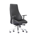 Xiaoyaozuo office chair: Black leather executive high back office chair with chrome base and casters, ergonomic lumbar support.