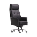 Xiaoyaozuo office chair: Black leather executive high back office chair with tufted detailing and plush cushioning. Ergonomic design with smooth-rolling casters.