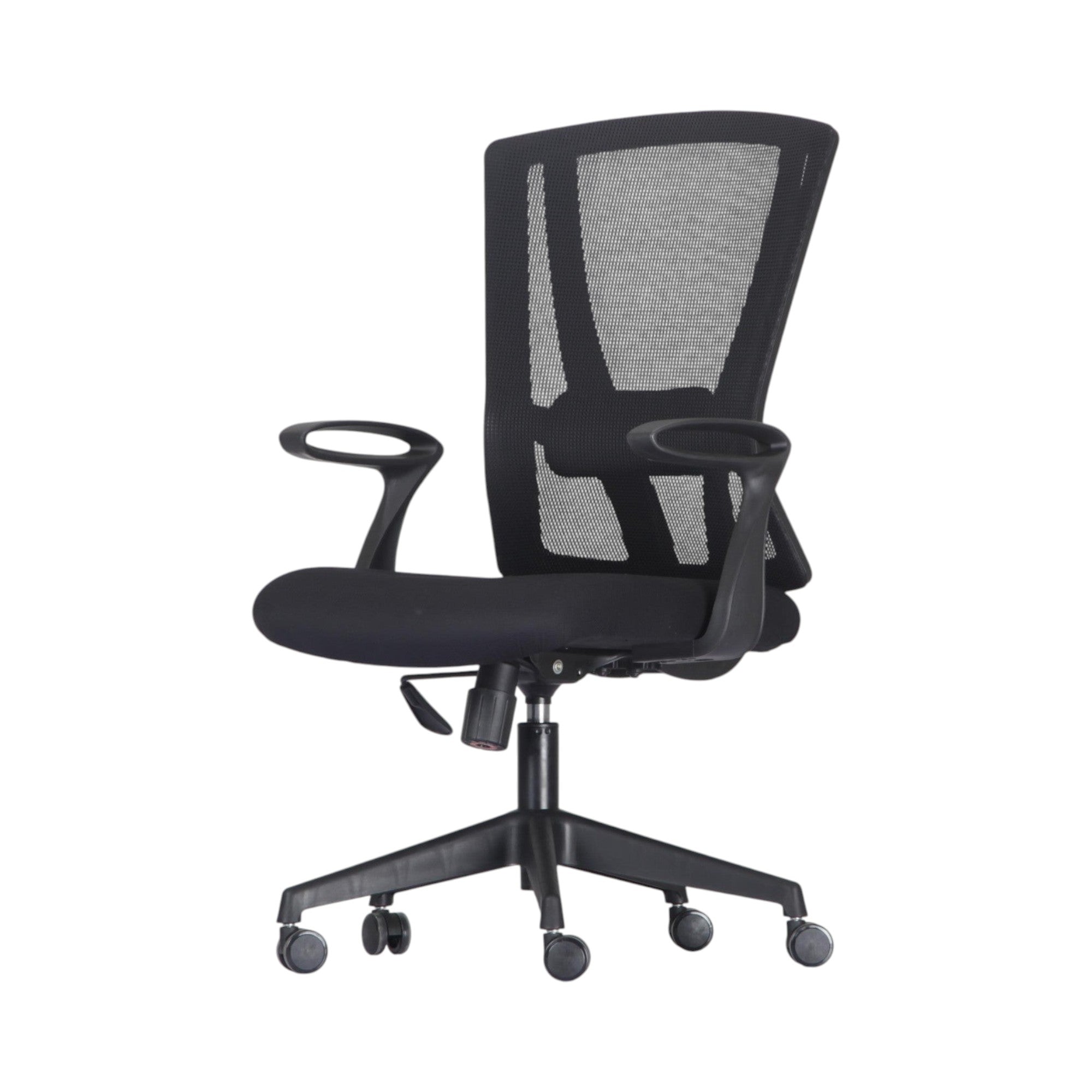 Xiaoyaozuo office chair black ergonomic mesh back chair with padded seat and adjustable armrests