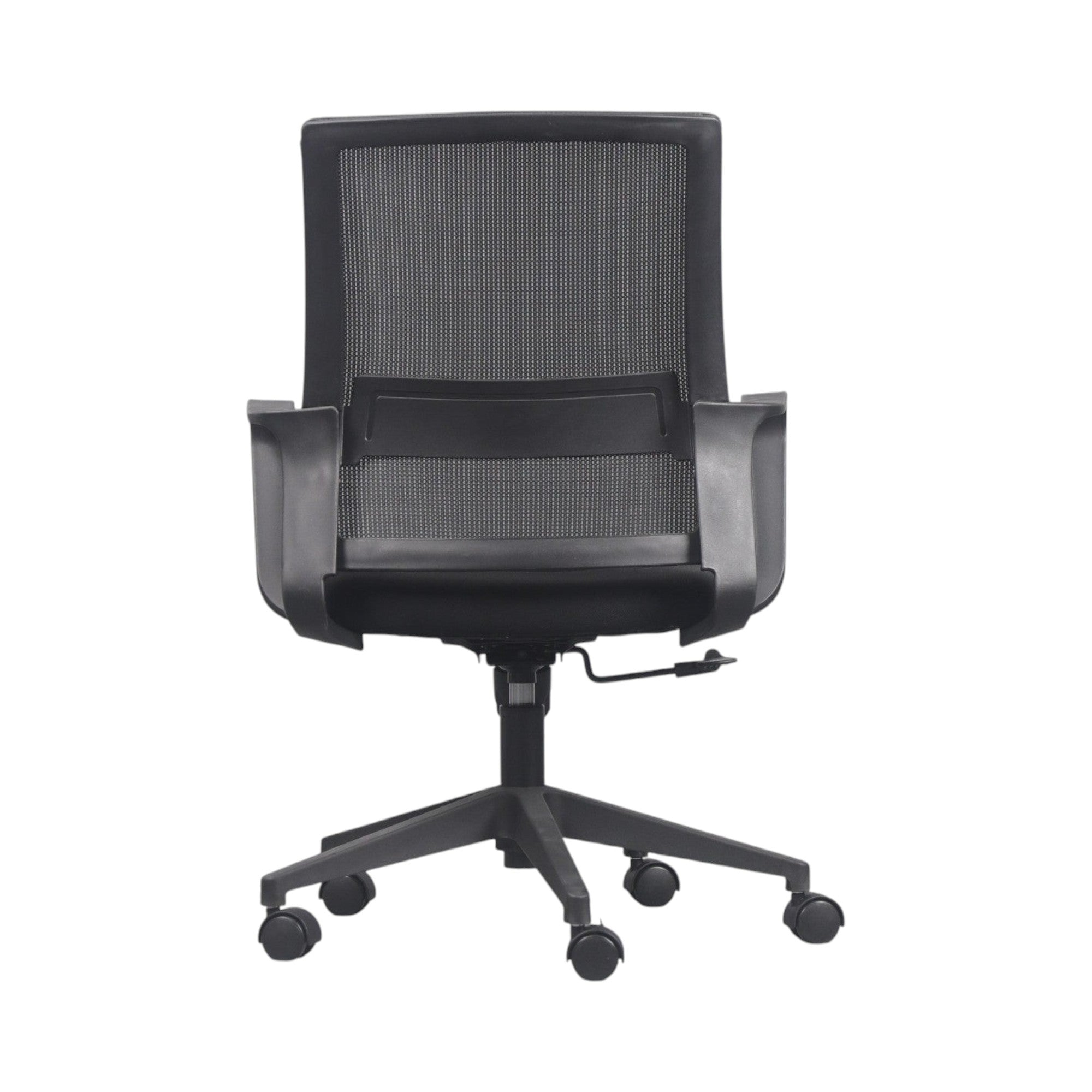 Xiaoyaozuo office chair black ergonomic mesh back with adjustable height and smooth-rolling casters.