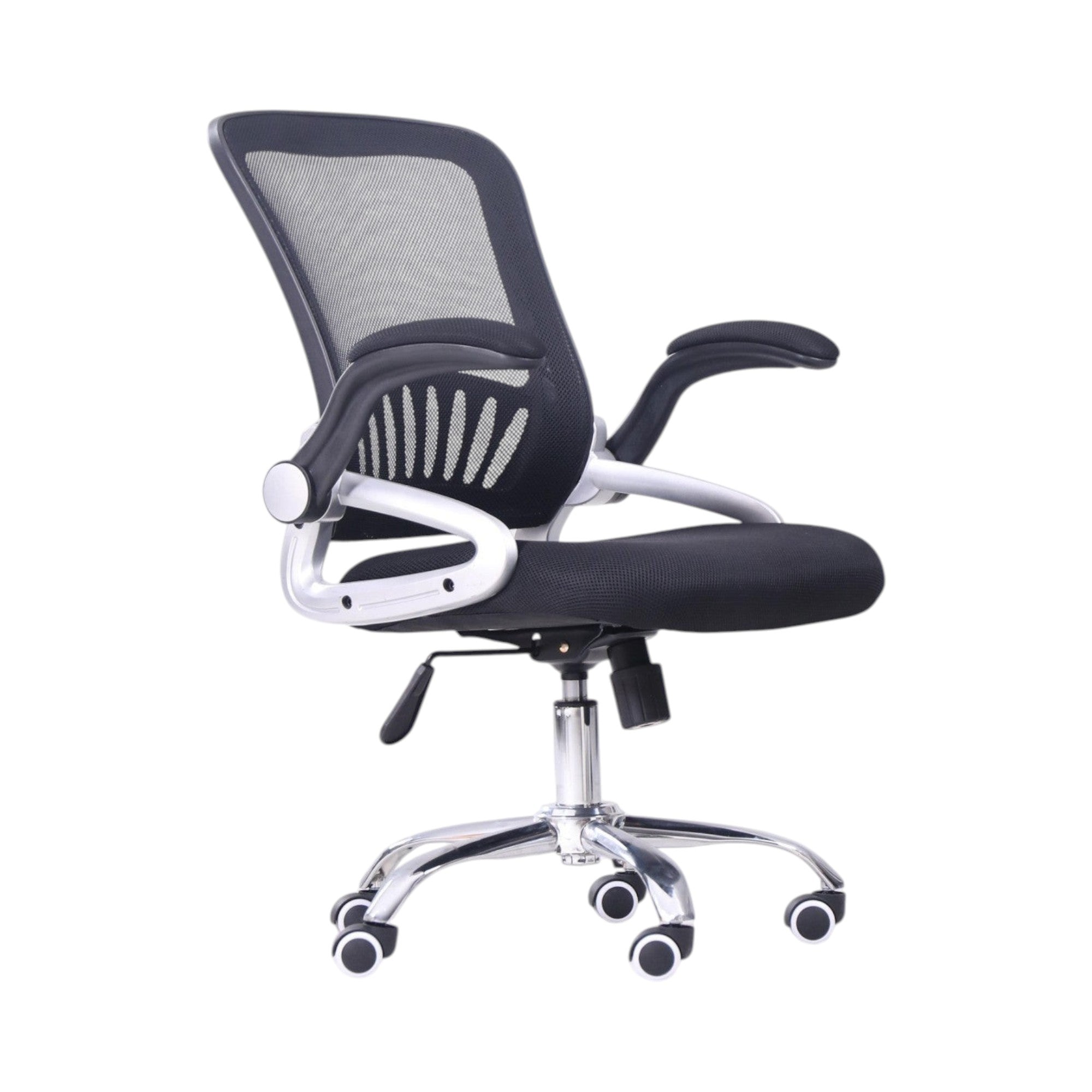 Xiaoyaozuo office chair black ergonomic mesh back office chair with padded seat and adjustable height.