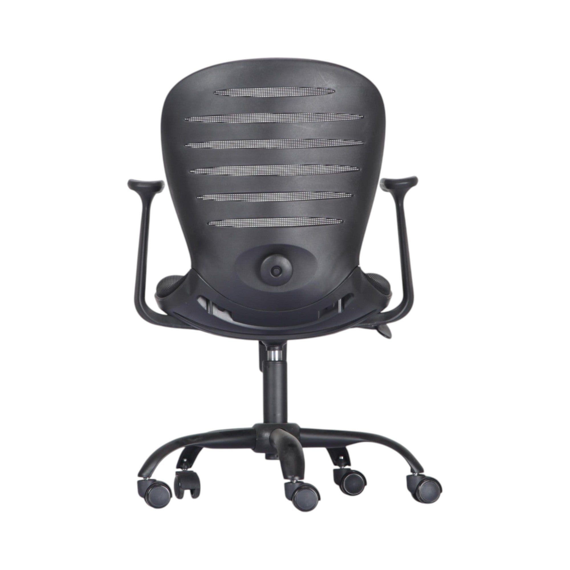 Xiaoyaozuo office chair black ergonomic mesh back office chair with adjustable armrests and casters.