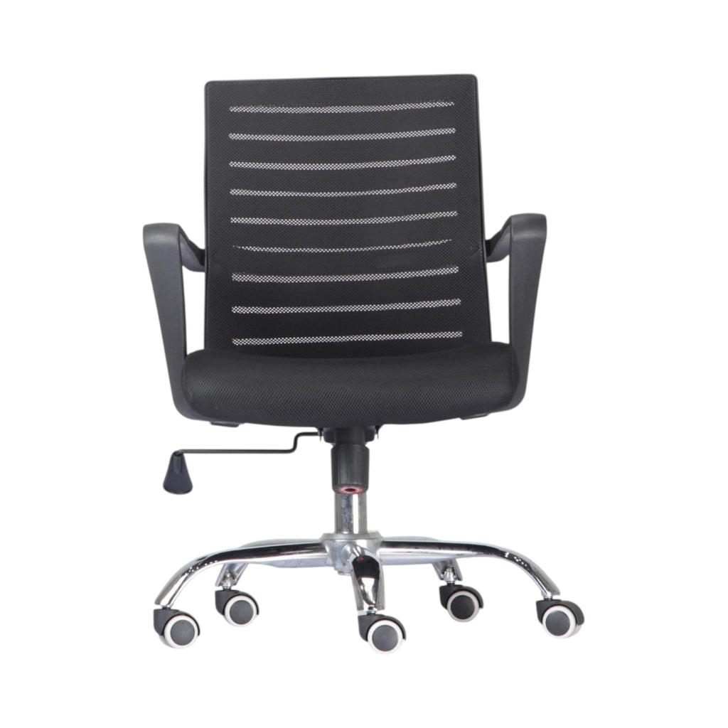 Xiaoyaozuo office chair black ergonomic mesh back computer chair with padded seat and casters.