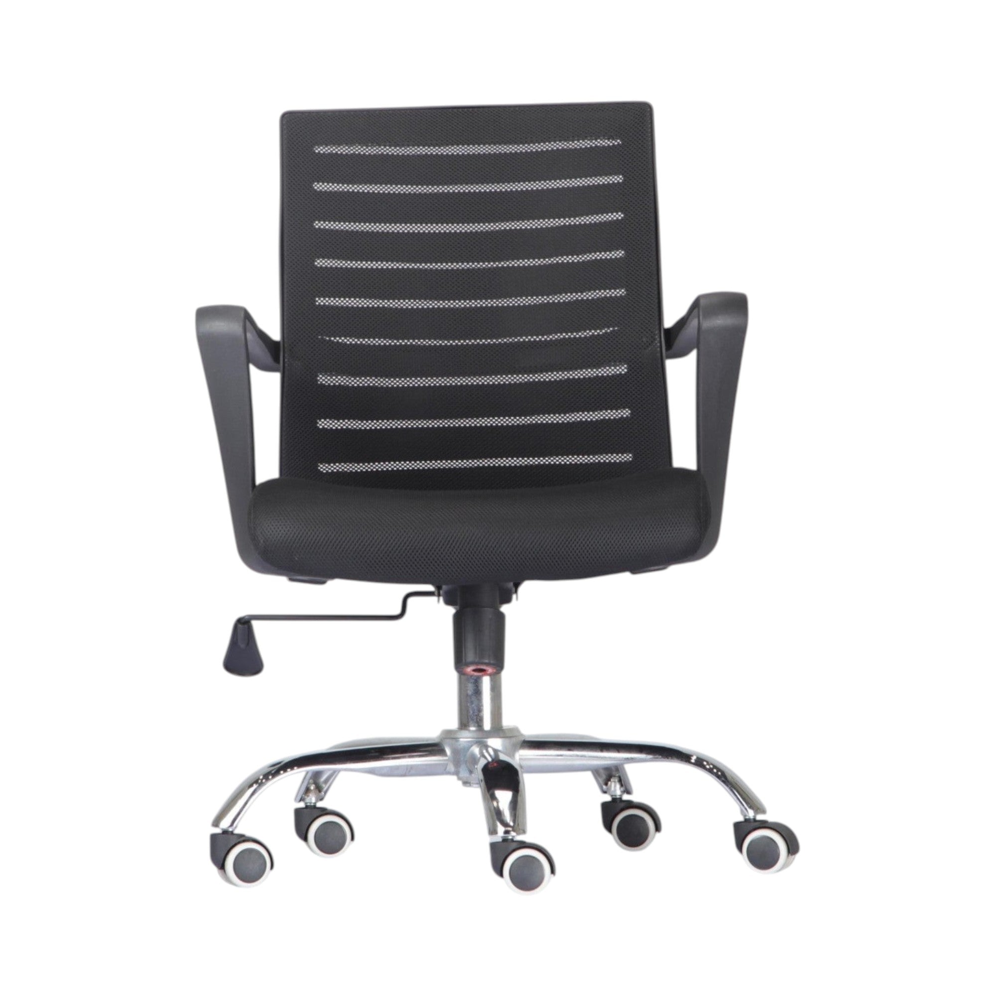 Xiaoyaozuo office chair black ergonomic mesh back computer chair with padded seat and casters.