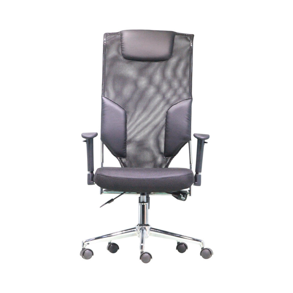Xiaoyaozuo office chair black ergonomic mesh high back chair with adjustable lumbar support and padded seat.