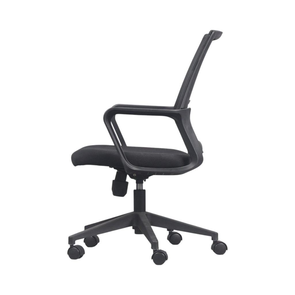 Xiaoyaozuo office chair black ergonomic mesh back with adjustable height and casters