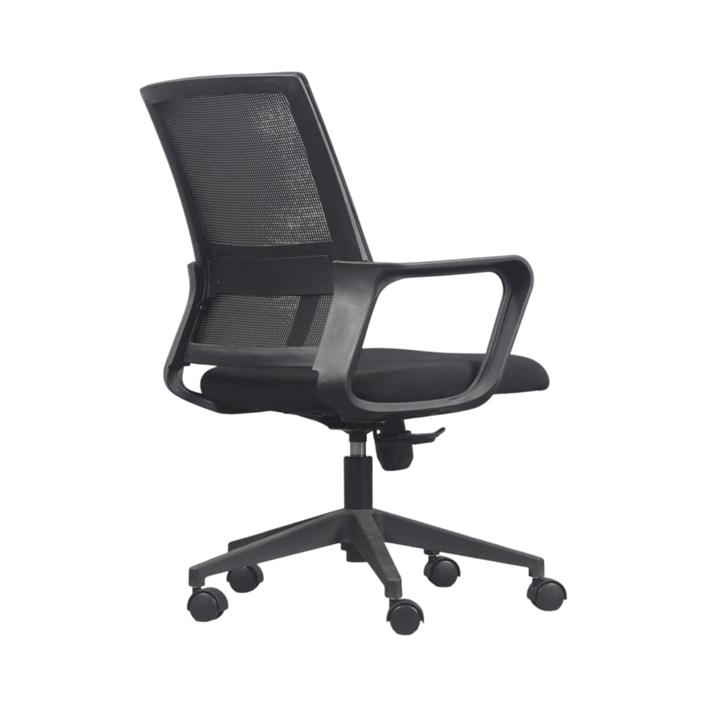 Xiaoyaozuo office chair black ergonomic mesh back chair with adjustable height and casters