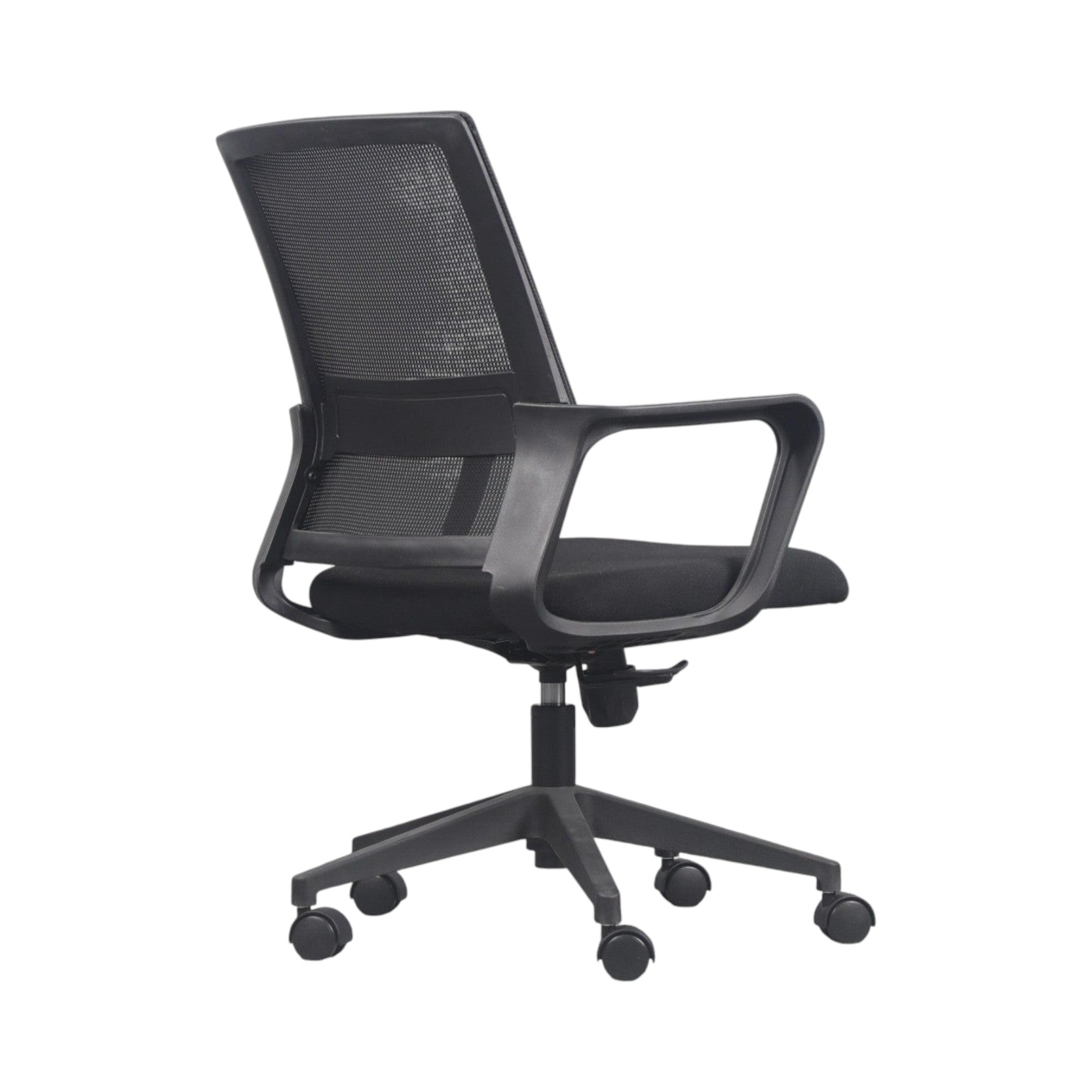 Xiaoyaozuo office chair black ergonomic mesh back chair with adjustable height and casters