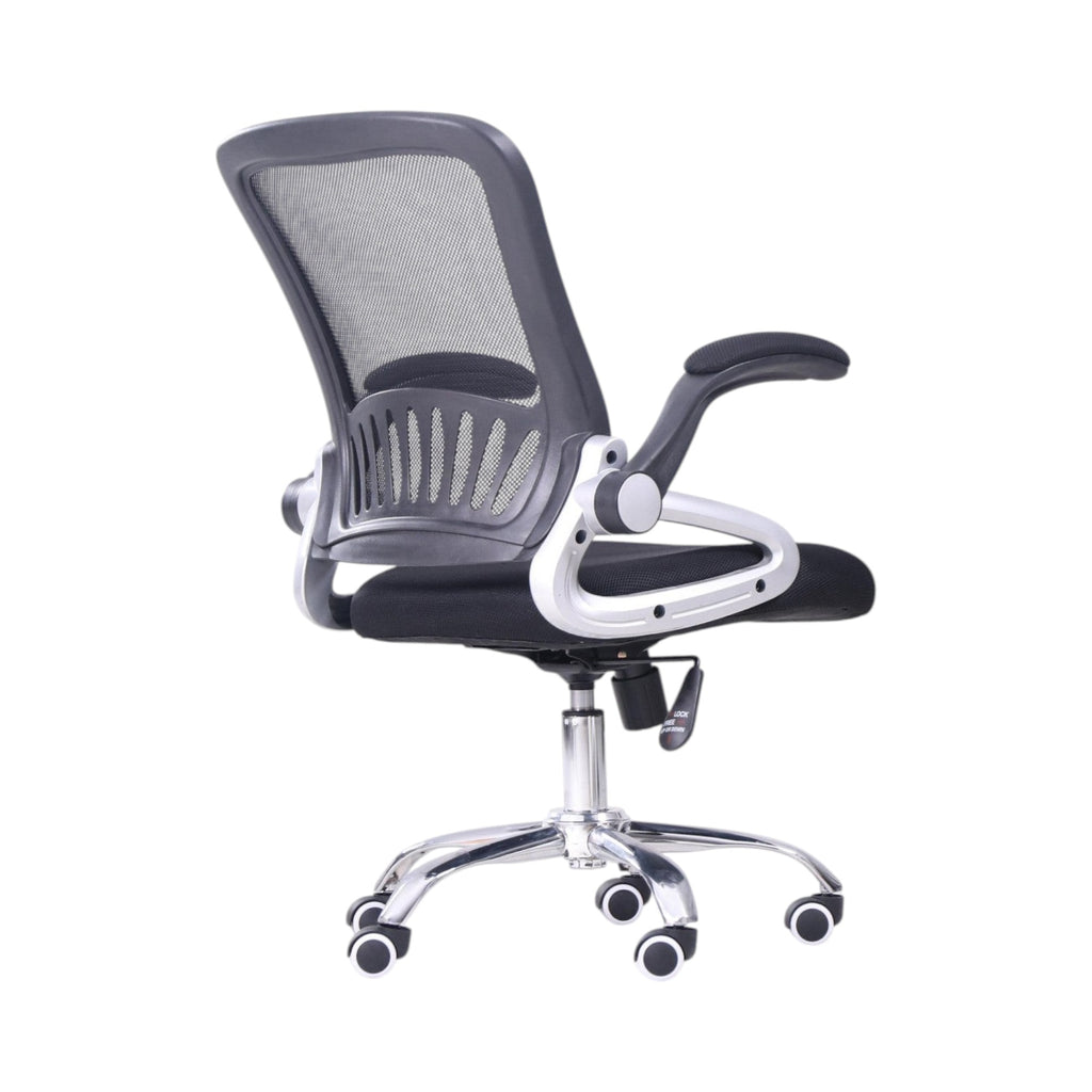 Xiaoyaozuo office chair black ergonomic mesh back office chair with padded seat and adjustable height.