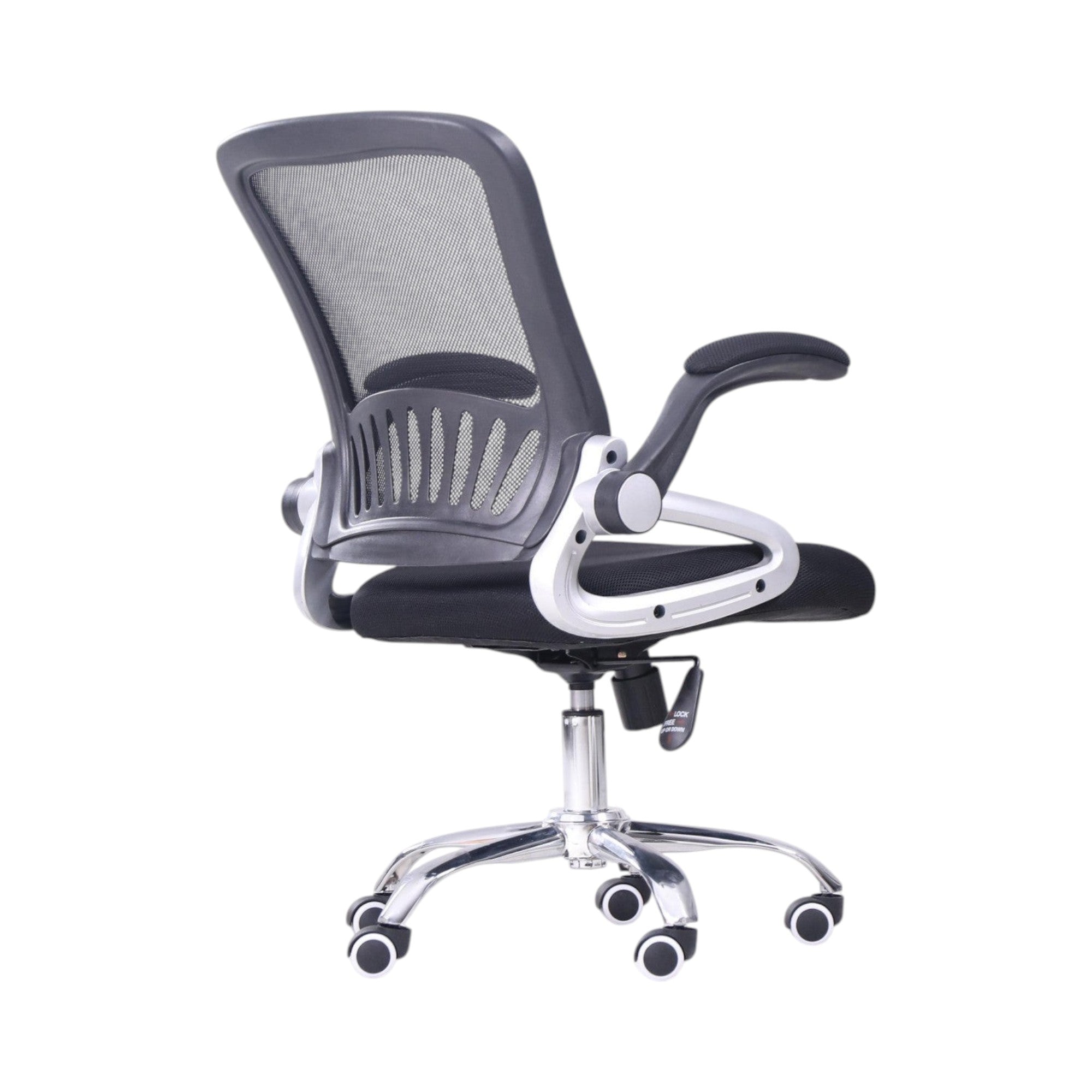 Xiaoyaozuo office chair black ergonomic mesh back office chair with padded seat and adjustable height.