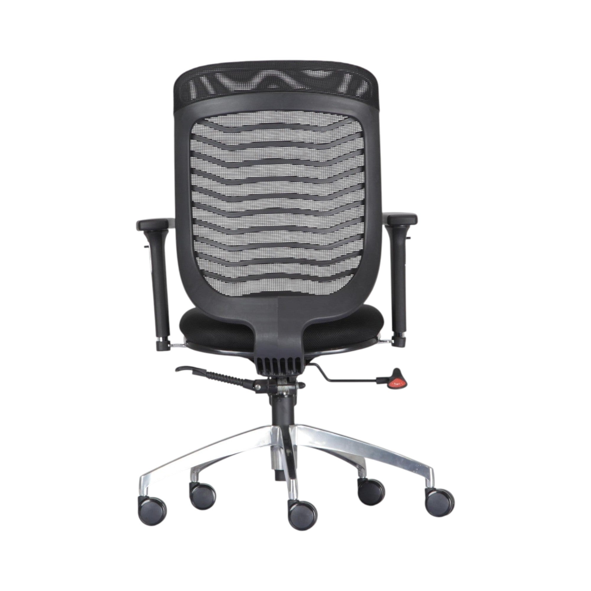 Xiaoyaozuo office chair black ergonomic mesh back office chair with adjustable armrests and silver base with casters