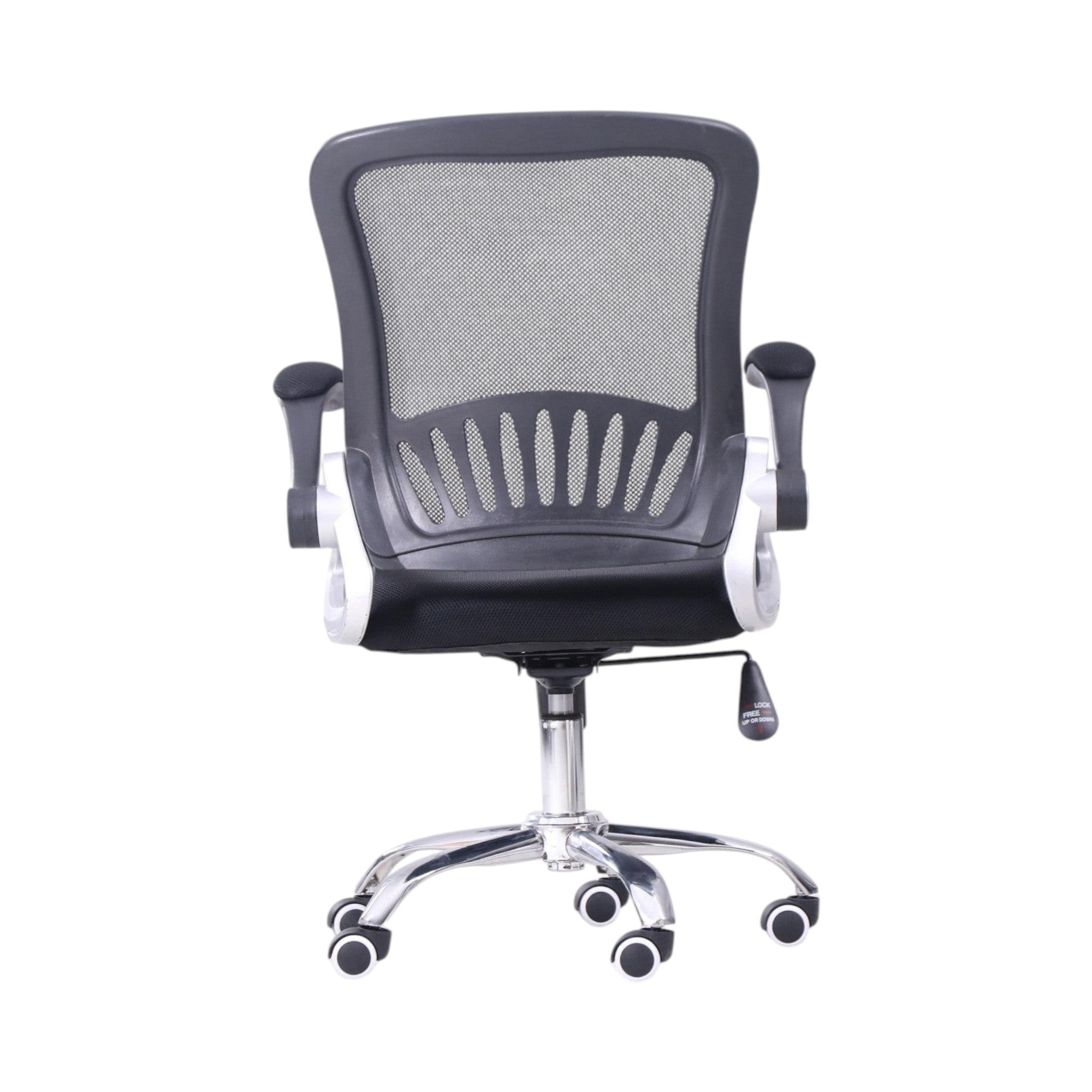 Xiaoyaozuo office chair black ergonomic mesh back office chair with padded seat and adjustable height.