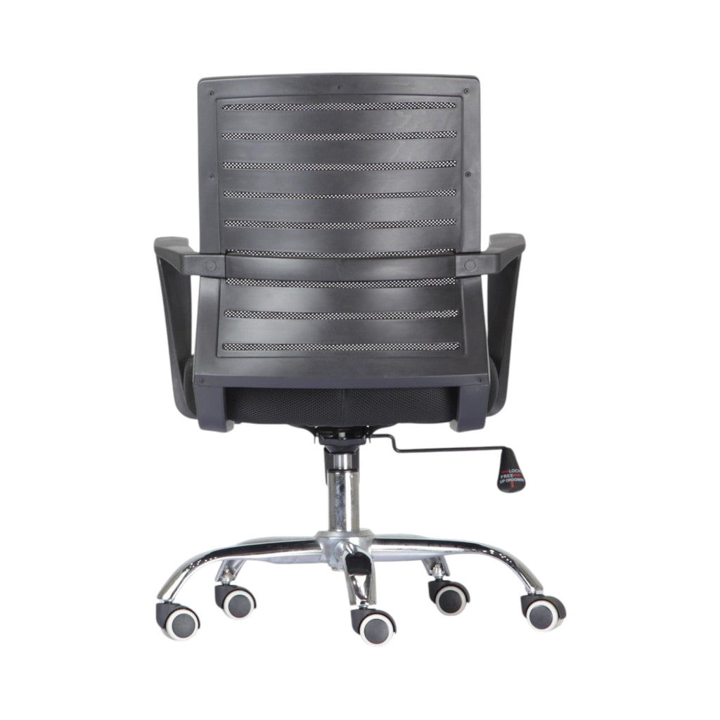 Xiaoyaozuo office chair black ergonomic mesh back computer chair with padded seat and casters