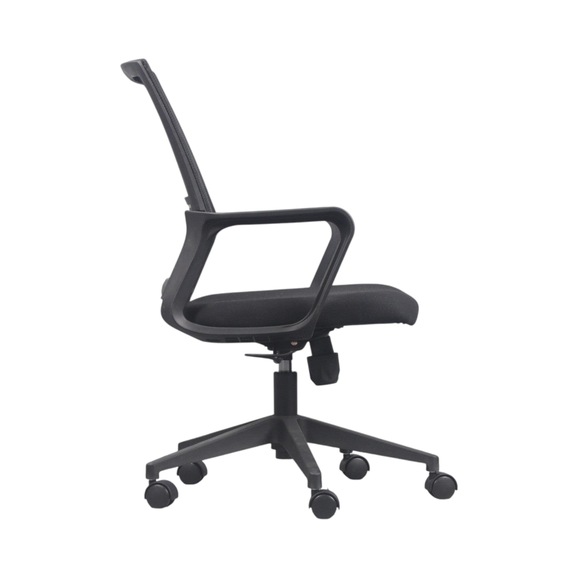 Xiaoyaozuo office chair black ergonomic mesh back with adjustable height and casters