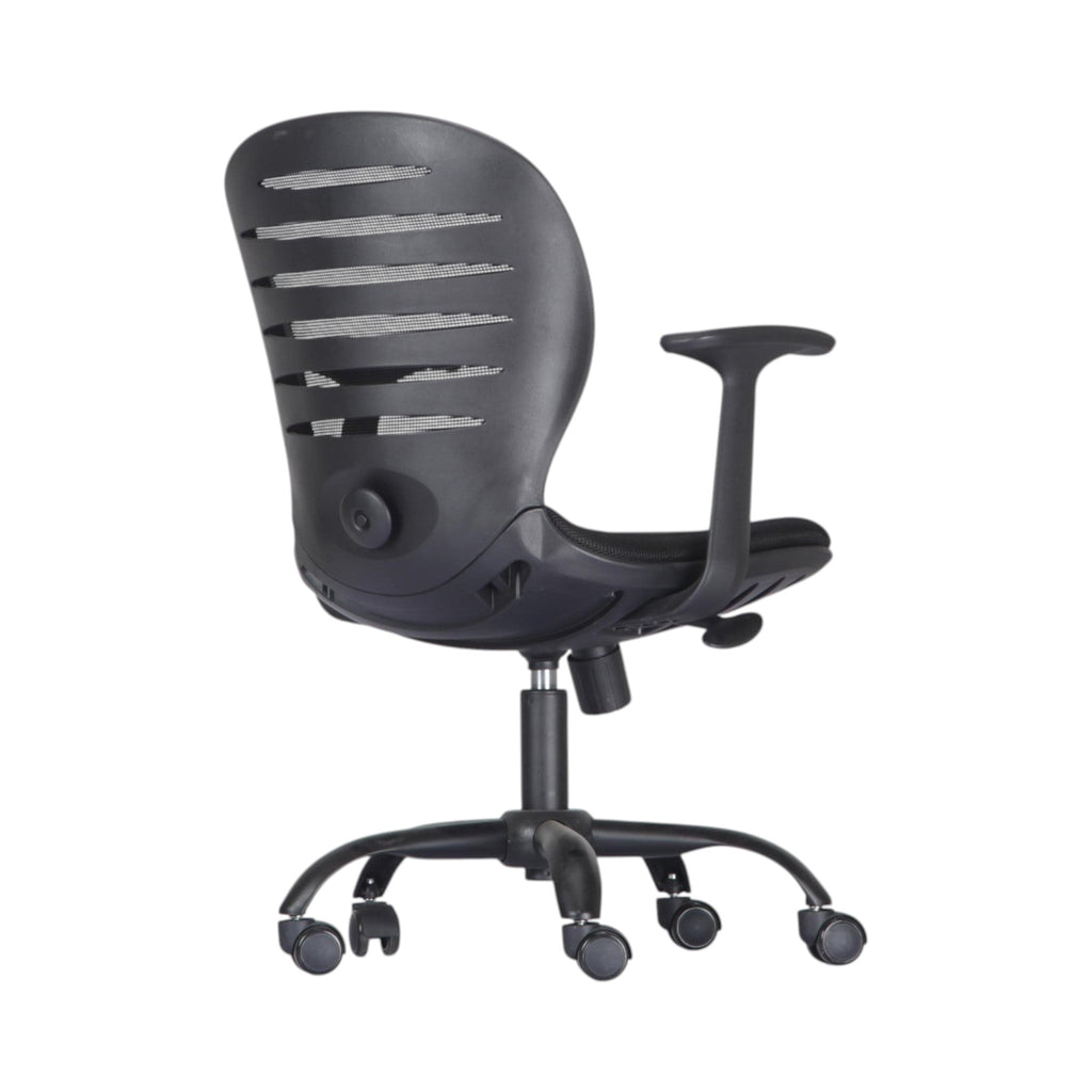Xiaoyaozuo office chair black ergonomic mesh back with adjustable armrests and casters