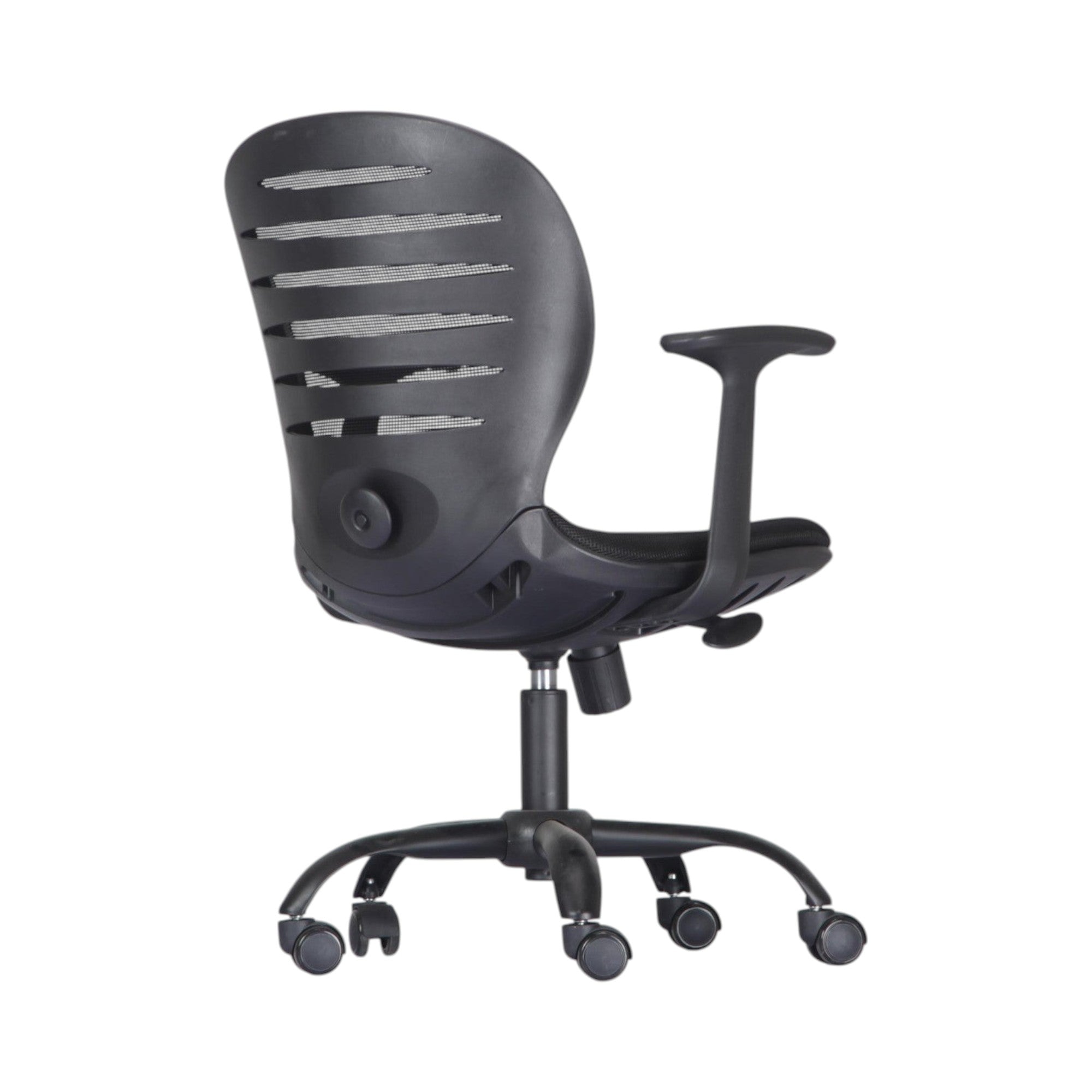 Xiaoyaozuo office chair black ergonomic mesh back with adjustable armrests and casters