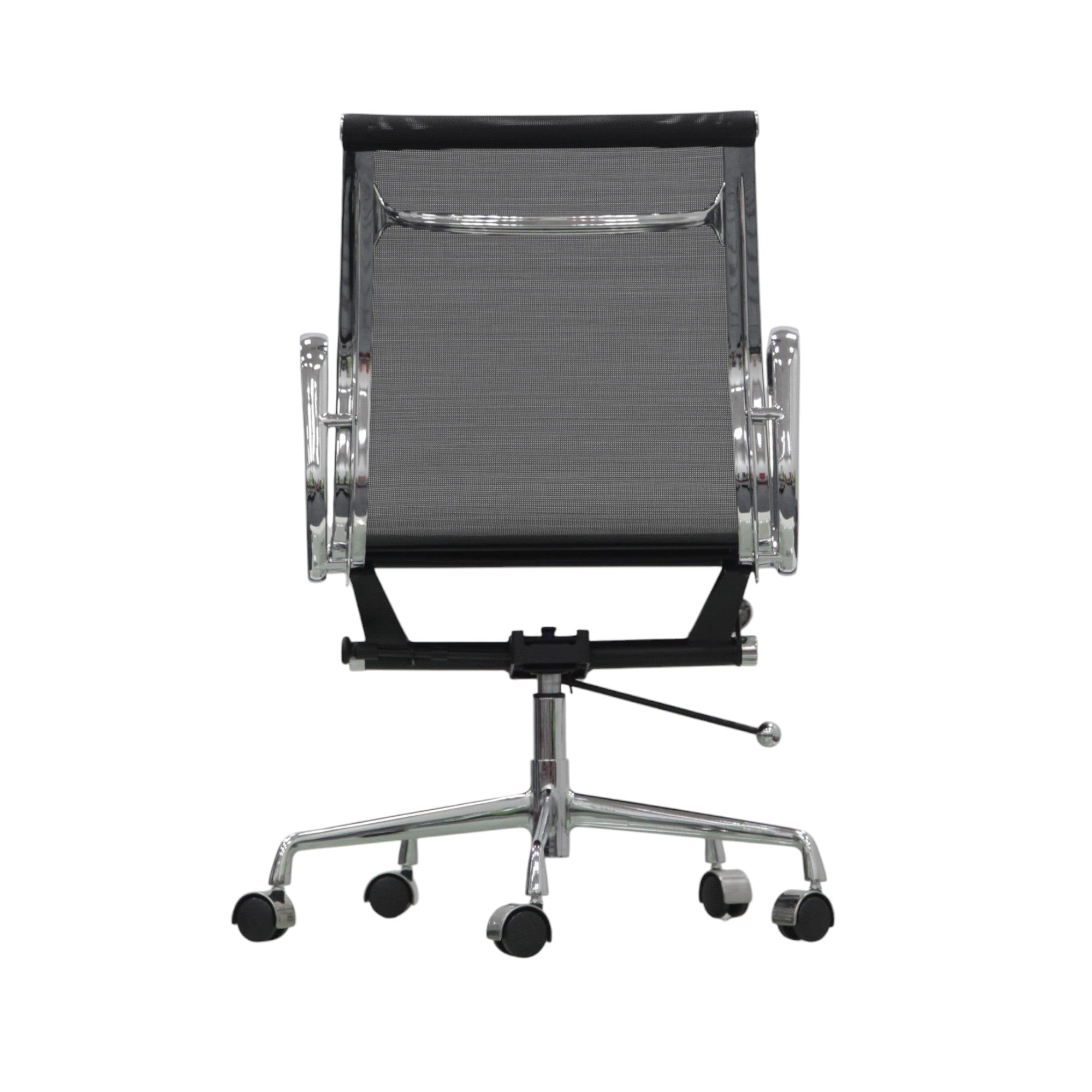 Xiaoyaozuo office chair black mesh back ergonomic office chair with polished chrome frame and casters