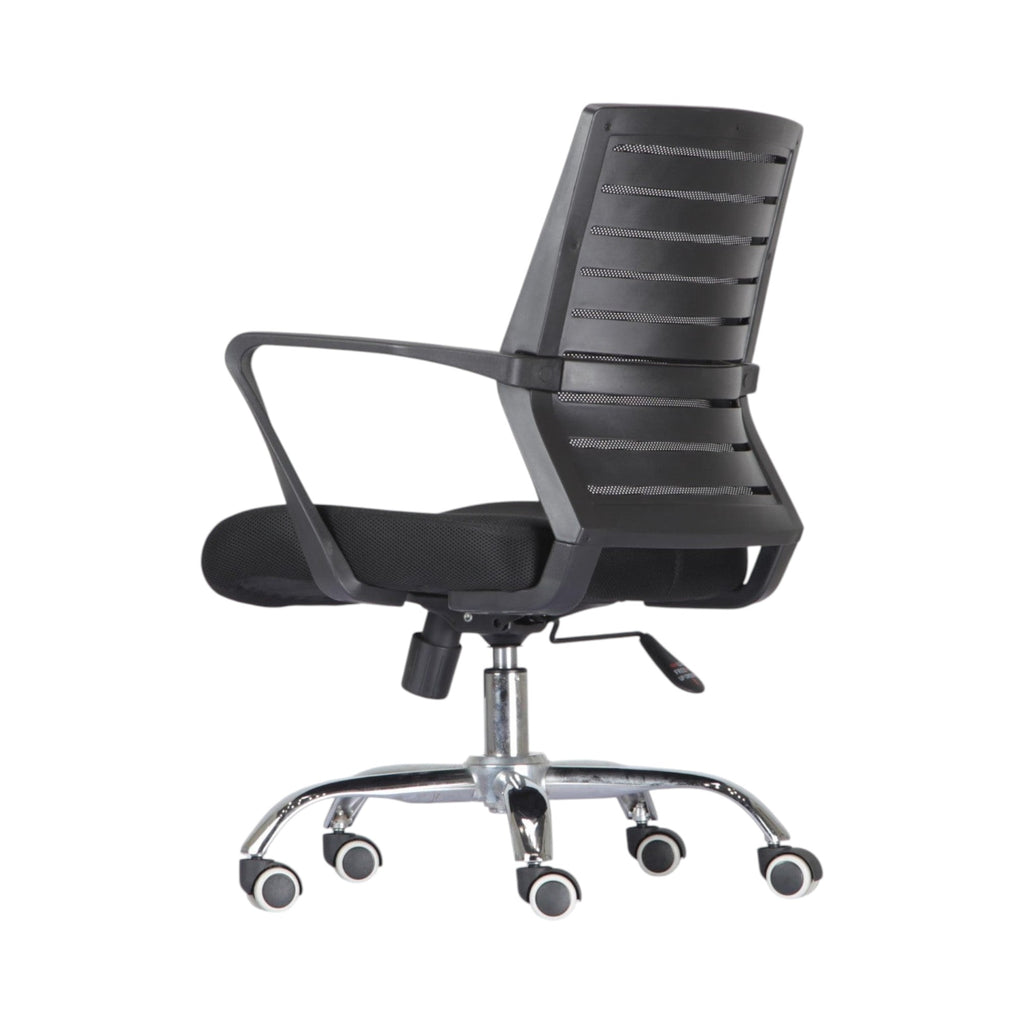 Xiaoyaozuo office chair black ergonomic mesh back computer chair with padded seat and casters
